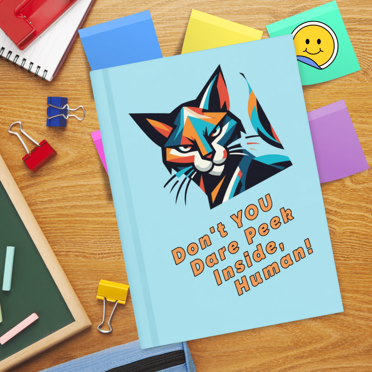 Defiant Feline - Laughs & Sass Collector's Journal (Color: Blizzard Blue) - Journal - Speak Up 4 Paws