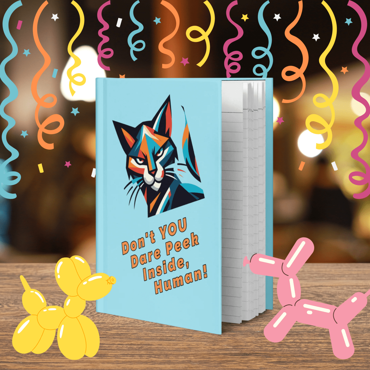 Defiant Feline - Laughs & Sass Collector's Journal (Color: Blizzard Blue) - Journal - Speak Up 4 Paws