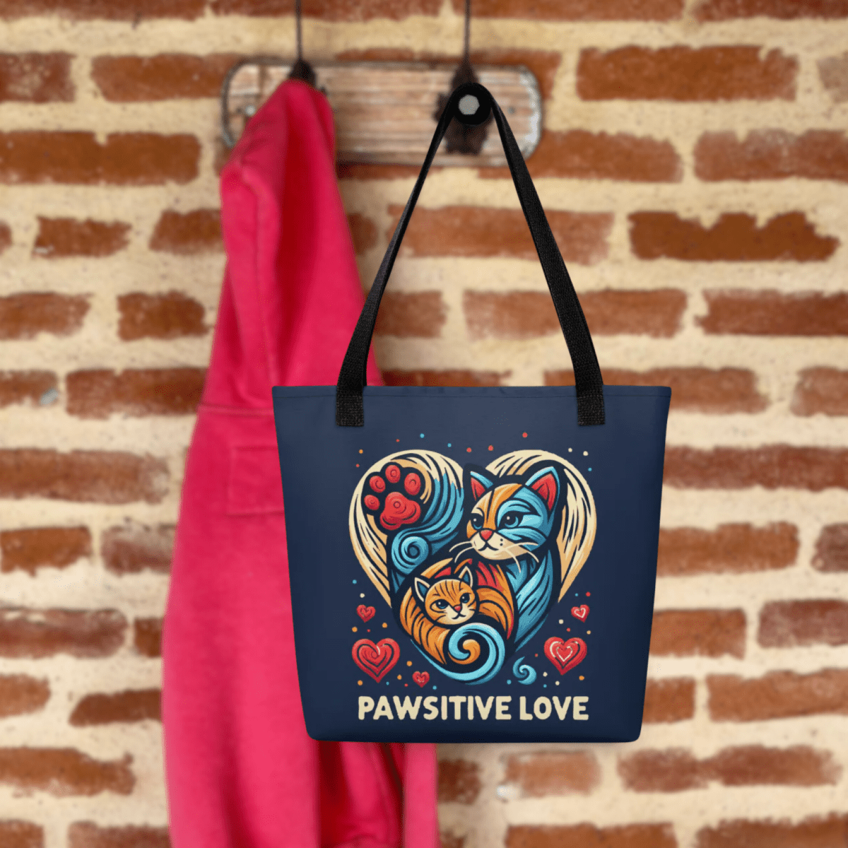 Feline Harmony - Everyday Bag - AOP Tote Bag - Speak Up 4 Paws