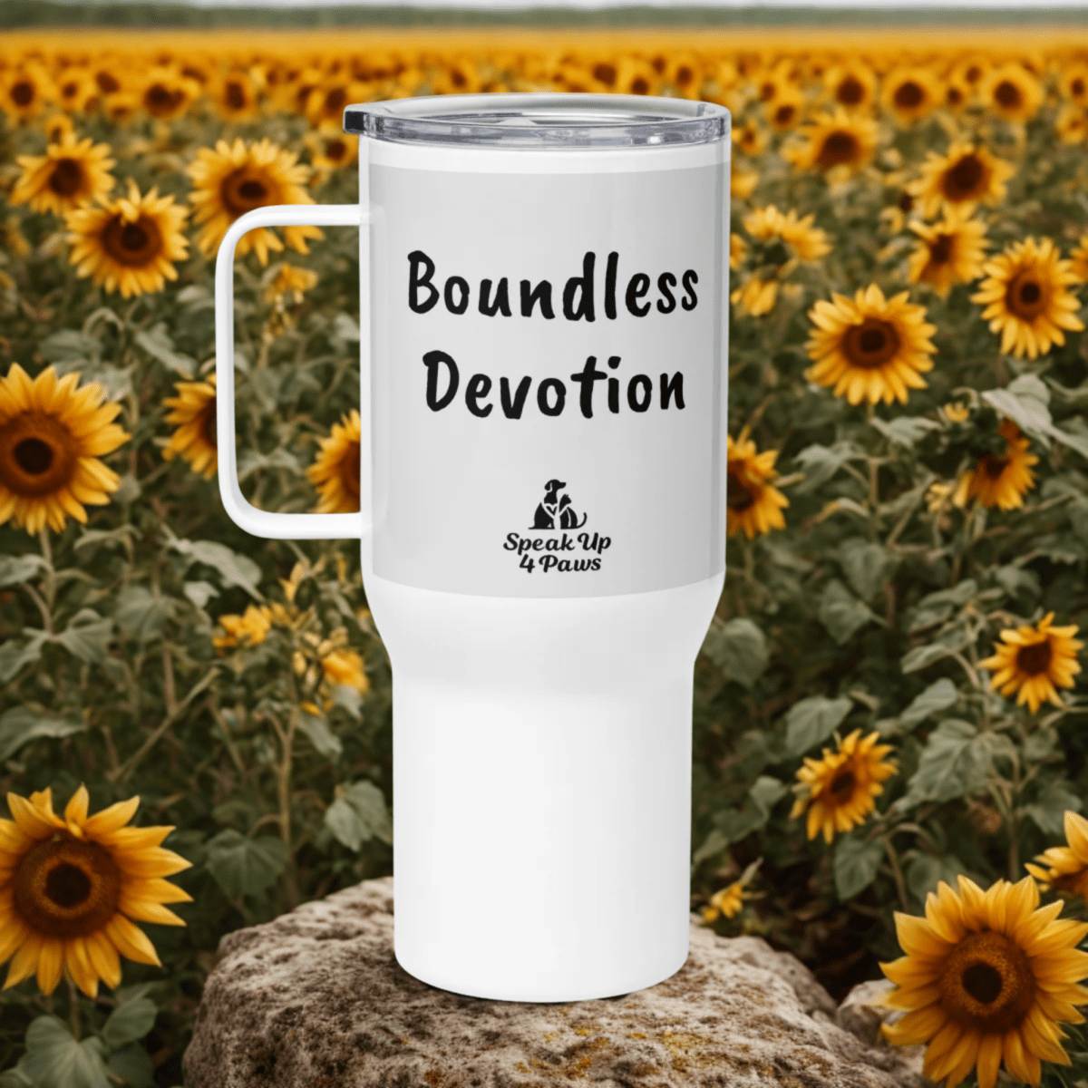 Boundless Devotion - "Boundless Devotion" - TrailMate Tumbler (Color: Whisper) - Travel Mug - Speak Up 4 Paws