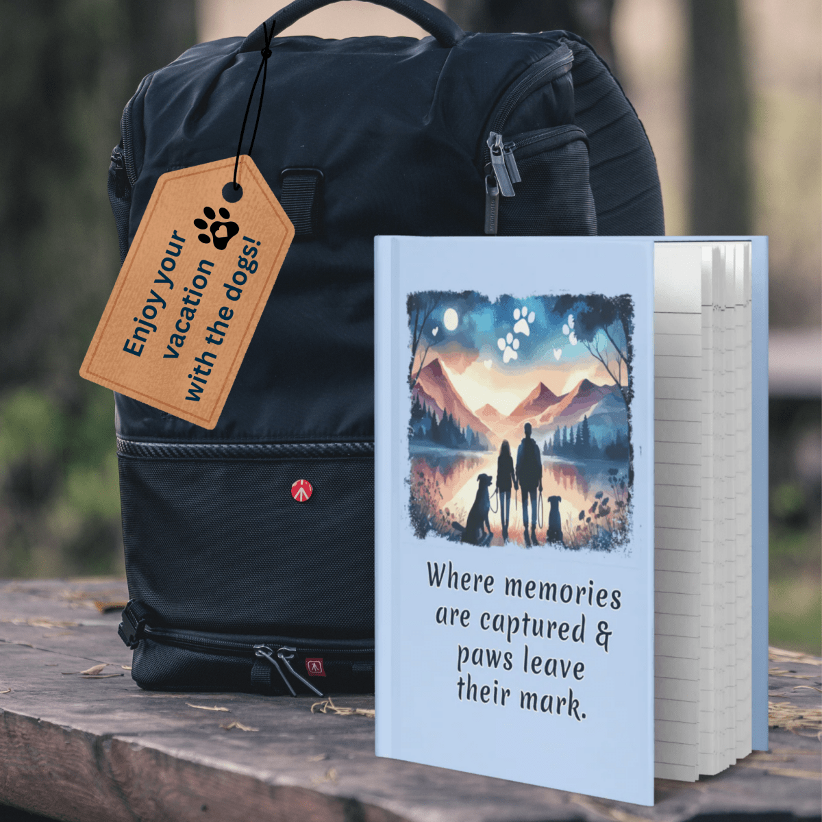 Lakeside Moments - Outside Peace Classic Journal (Color: Hawkes Blue) - Journal - Speak Up 4 Paws