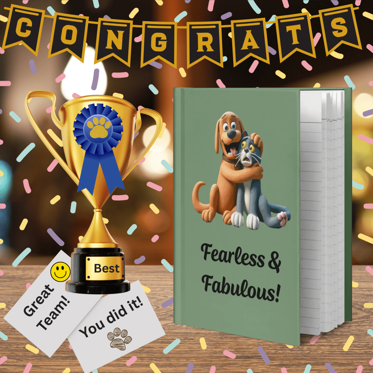 Pawfect Panic - Laughs & Sass Collector's Journal (Color: Amulet) - Journal - Speak Up 4 Paws