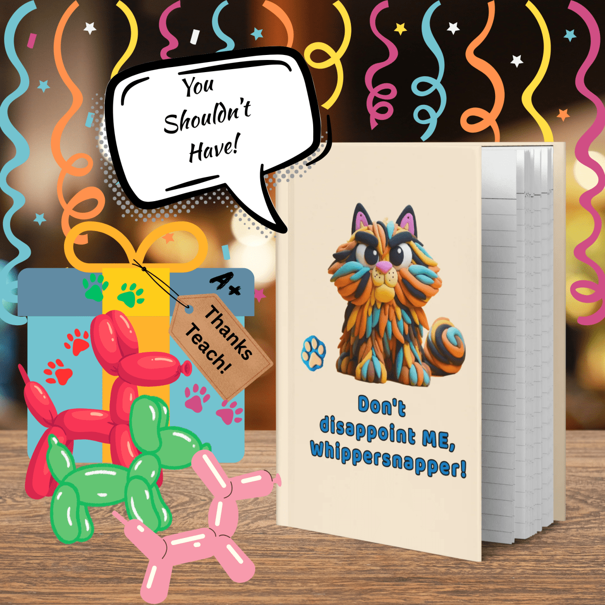 Sir Floofalot - Laughs & Sass Collector's Journal (Color: Papaya Whip) - Journal - Speak Up 4 Paws