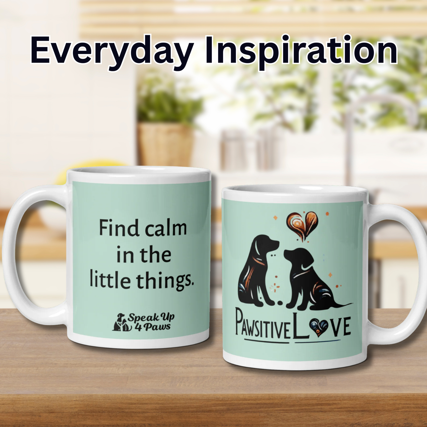 "Find calm in the little things." - Mug