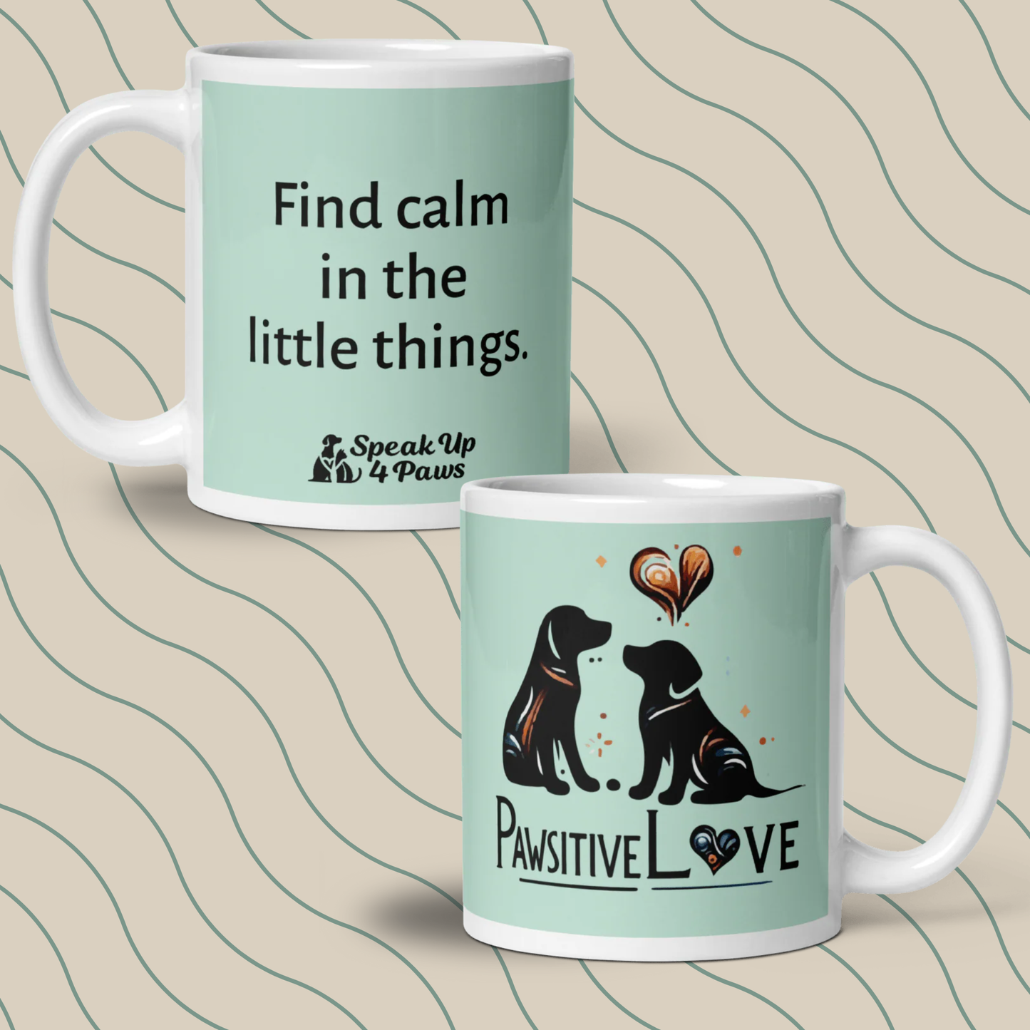 "Find calm in the little things." - Mug