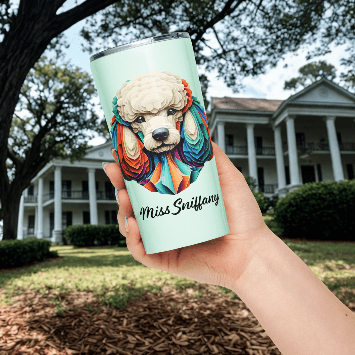 Miss Sniffany - "Tap Water? Sparking Water Only, Darlin'" - Signature Tumbler (Color: Humming Bird) - Tapered Tumbler - Speak Up 4 Paws
