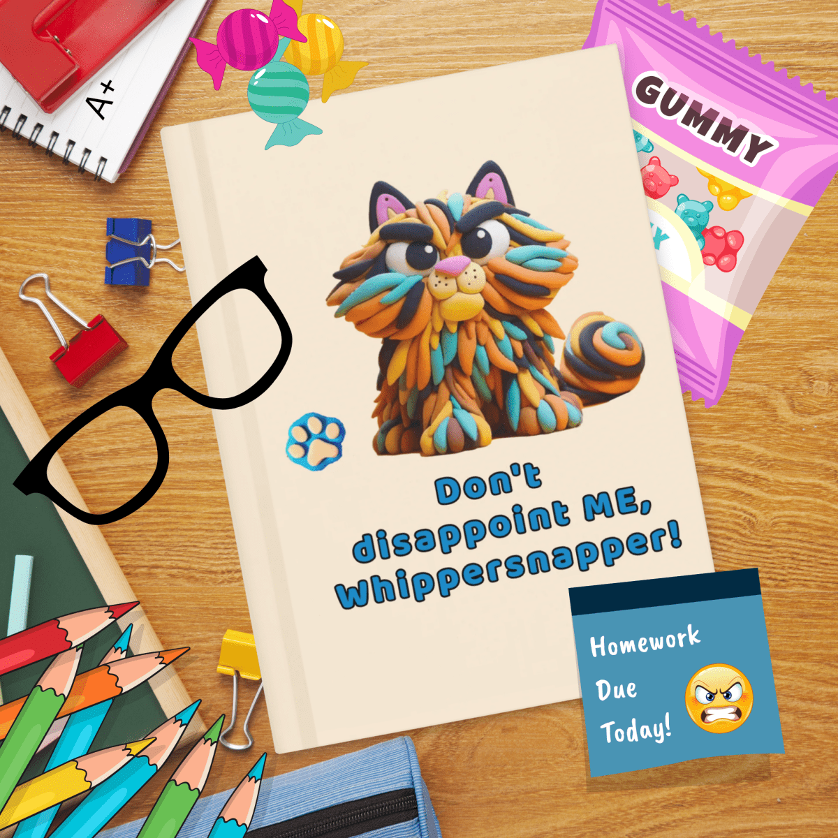 Sir Floofalot - Laughs & Sass Collector's Journal (Color: Papaya Whip) - Journal - Speak Up 4 Paws