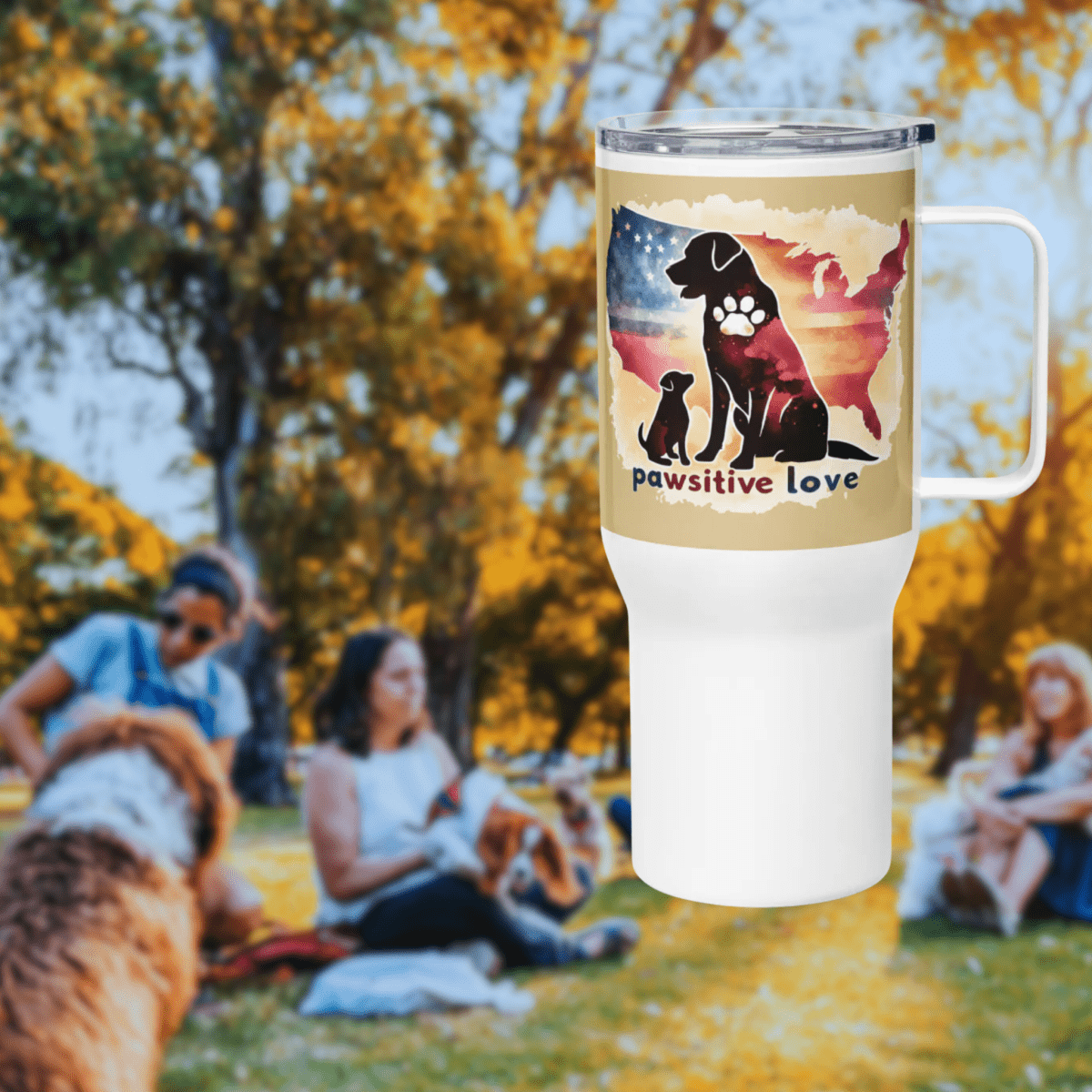 United by Paws - "united by paws" - TrailMate Tumbler (Color: New Orleans) - Travel Mug - Speak Up 4 Paws