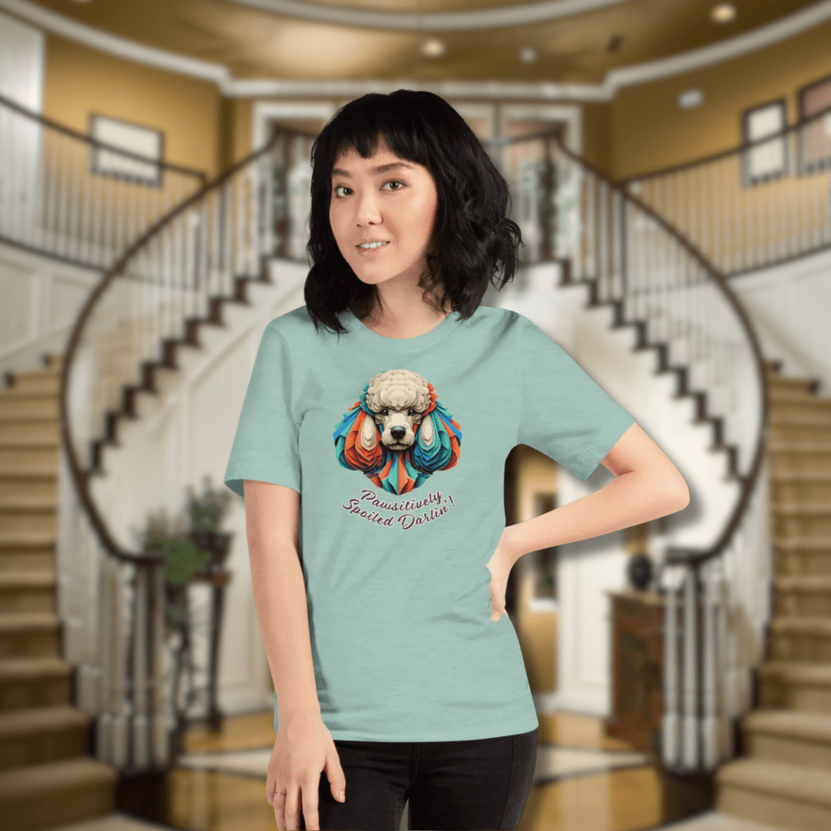 Miss Sniffany - Everyday Tee | COLORS: Heather True Royal, Mauve, Tan, Heather Prism Dusty Blue - Unisex Staple Tee - Speak Up 4 Paws