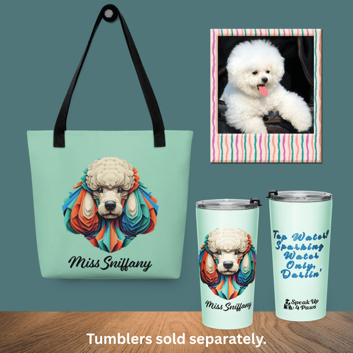 Miss Sniffany - Everyday Bag - AOP Tote Bag - Speak Up 4 Paws