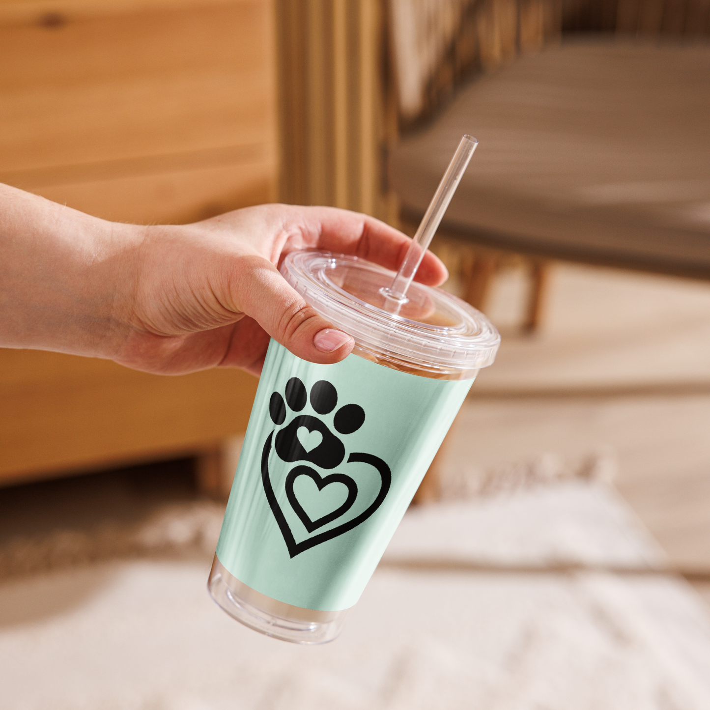 Paw & Heart Connection Plastic Tumbler (Booth Exclusive)