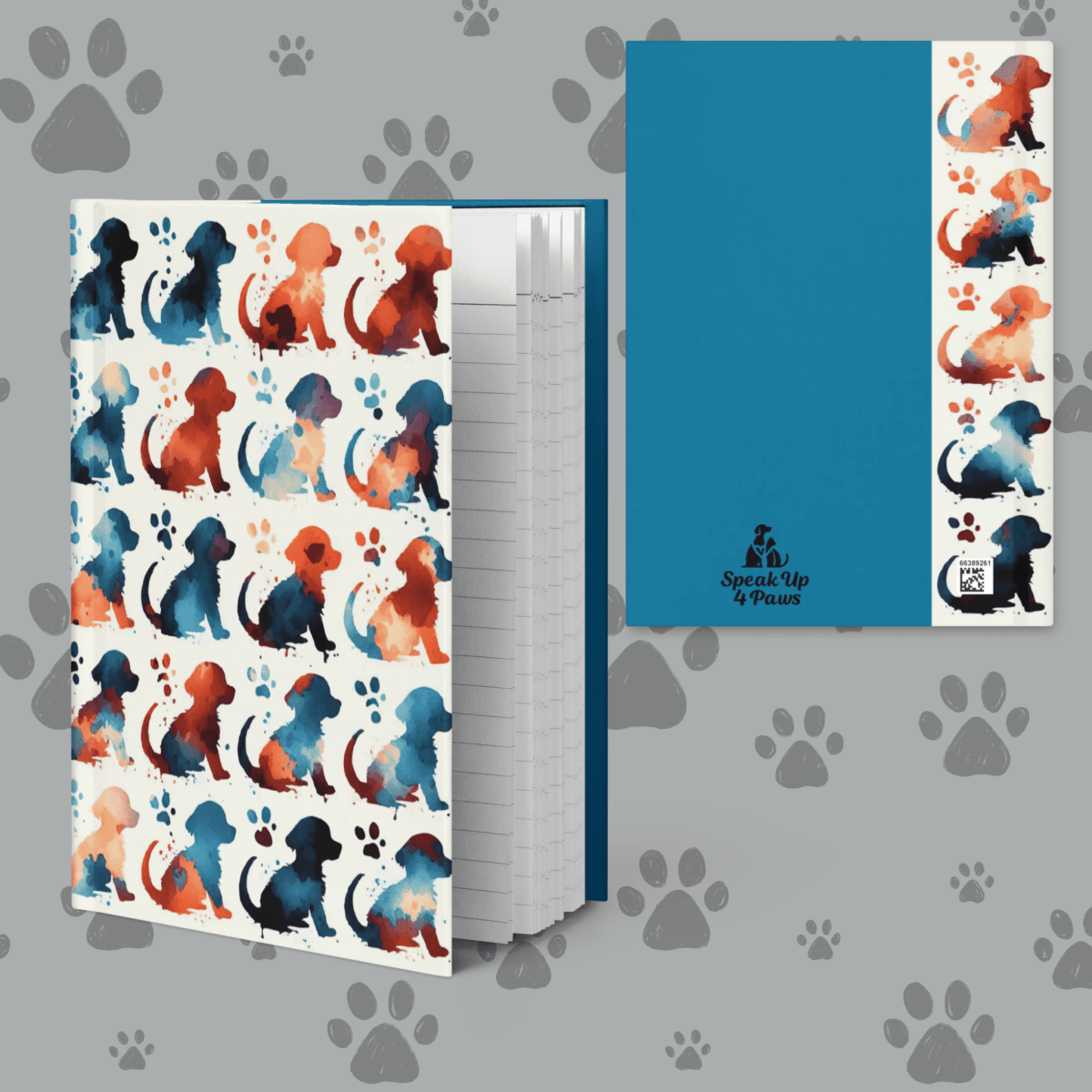 Watercolor Pups - Journal - Journal - Speak Up 4 Paws