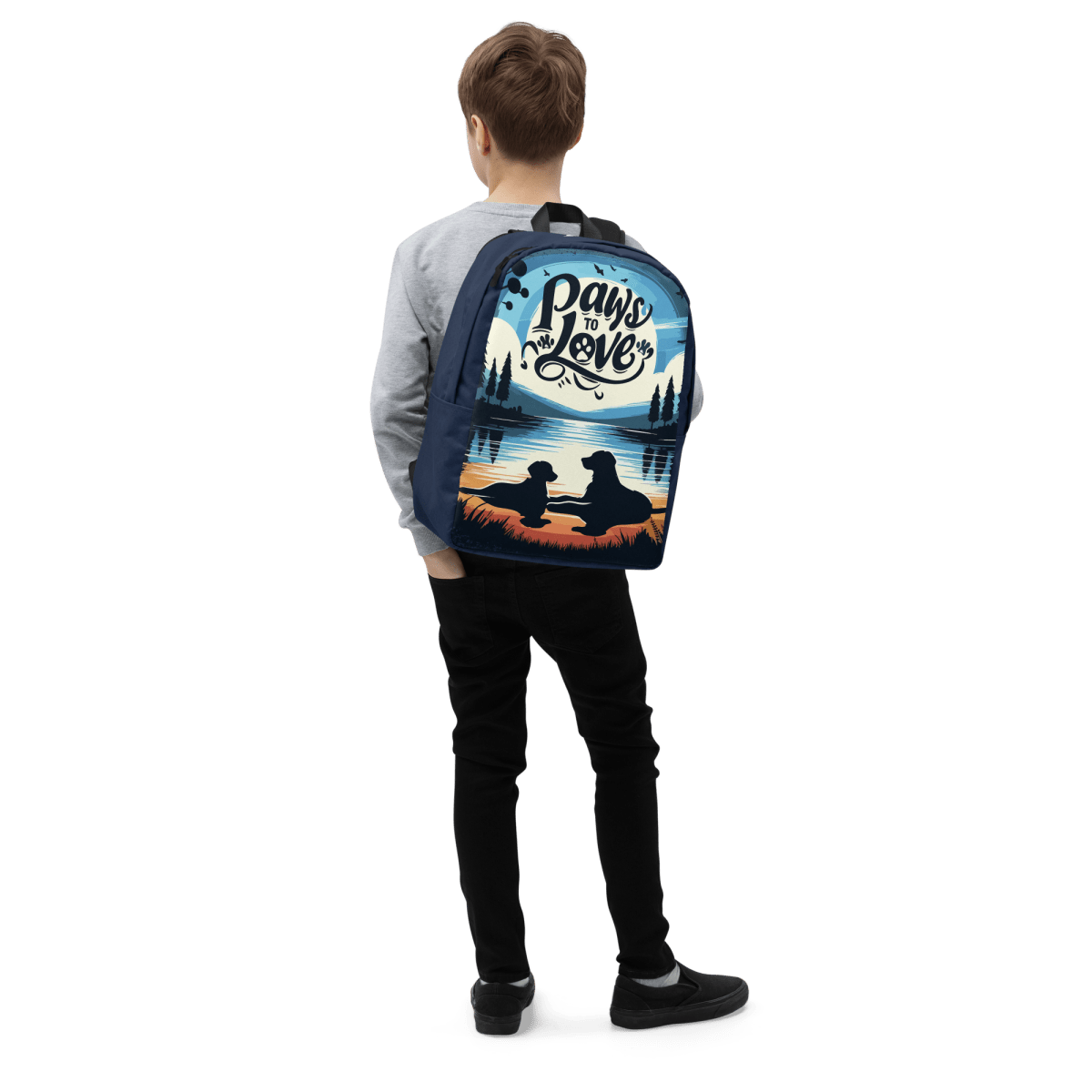 Forest Reflections - Pawfect Backpack (Color: Navy) - AOP Min Backpack - Speak Up 4 Paws