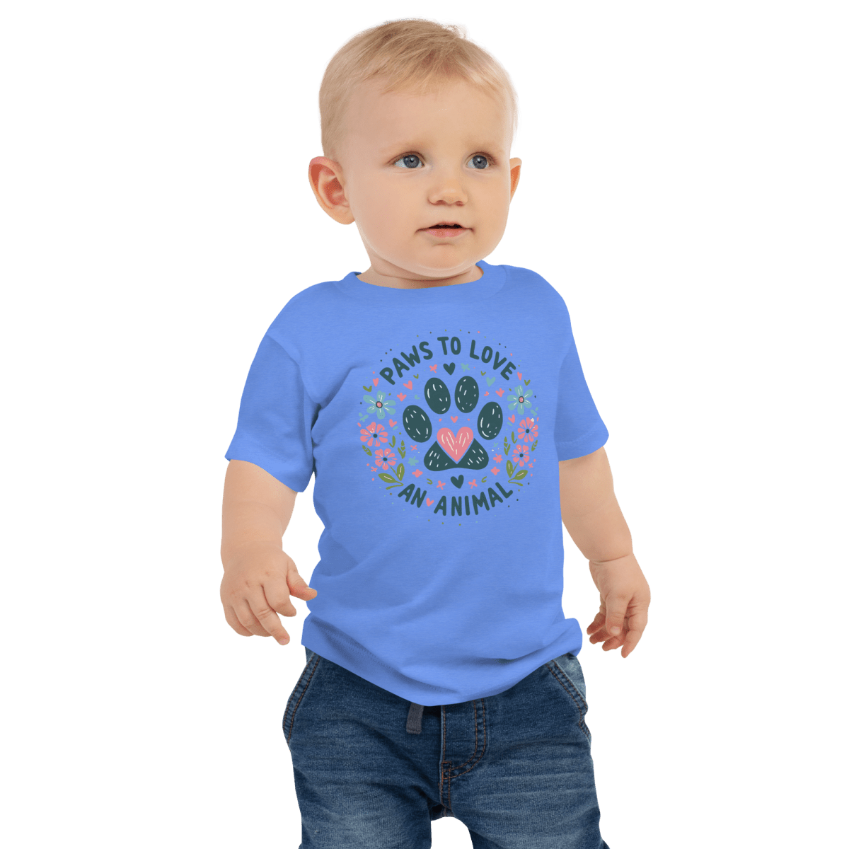 Circle of Pawsitivity - Baby Tee - Baby Tee - Speak Up 4 Paws