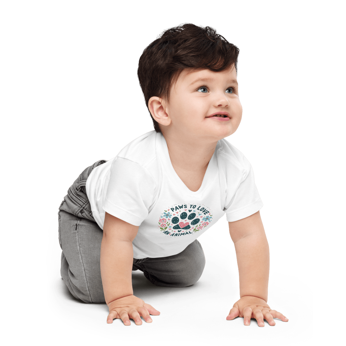 Circle of Pawsitivity - Baby Tee - Baby Tee - Speak Up 4 Paws