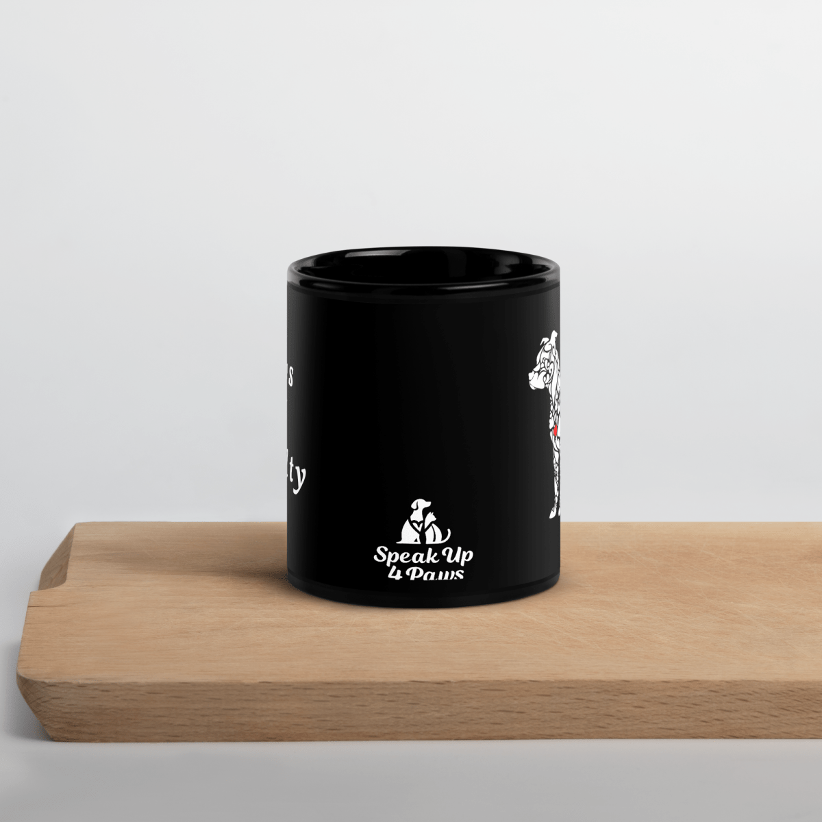 Paws of Loyalty - Purely Paws Mug 11 oz. - Black Coffee Mug - Speak Up 4 Paws