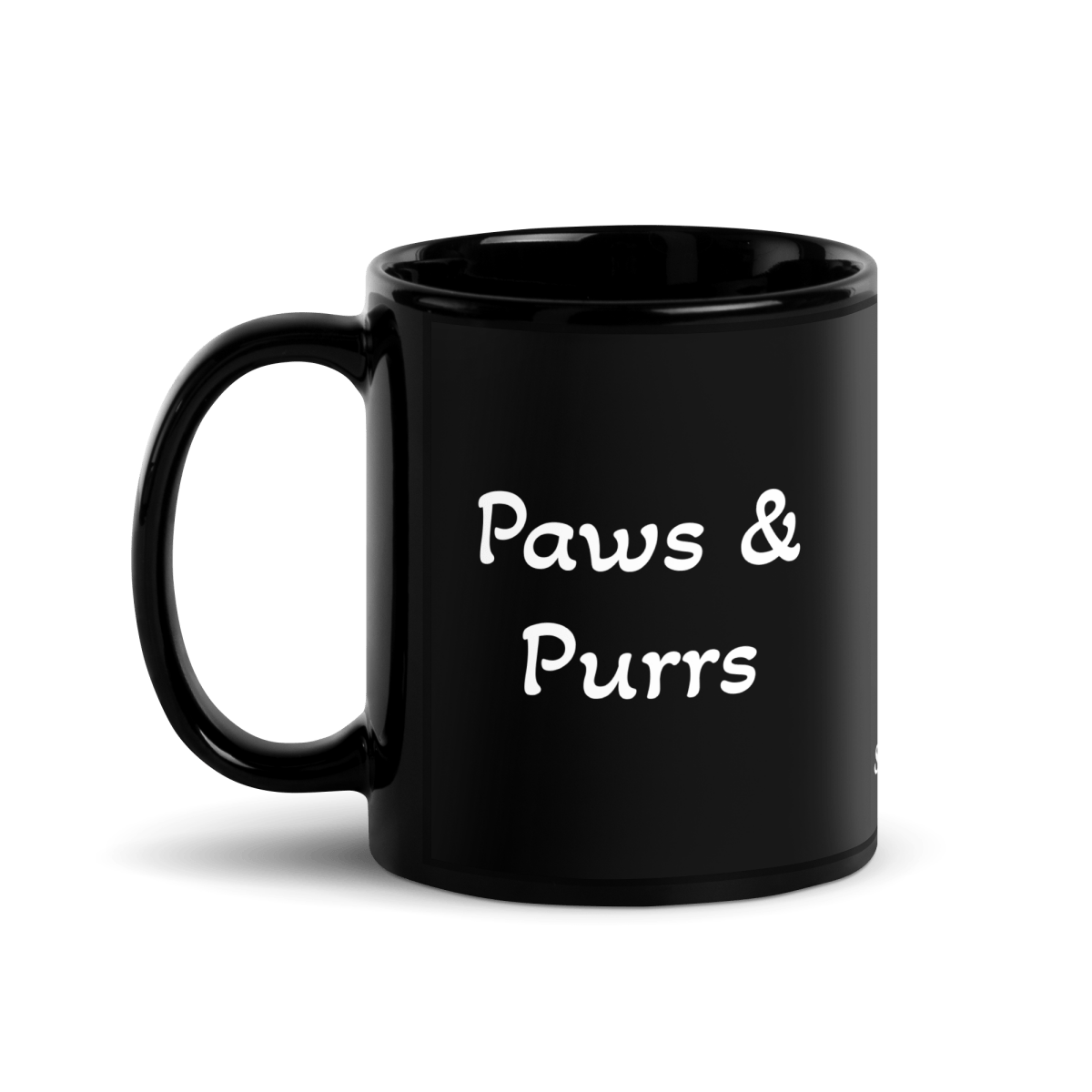 Paws and Purrs - Purely Paws Mug 11 oz. - Black Coffee Mug - Speak Up 4 Paws