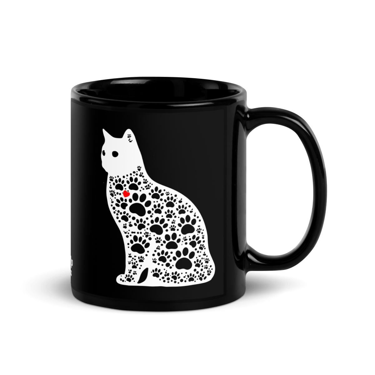 Paws and Purrs - Purely Paws Mug 11 oz. - Black Coffee Mug - Speak Up 4 Paws