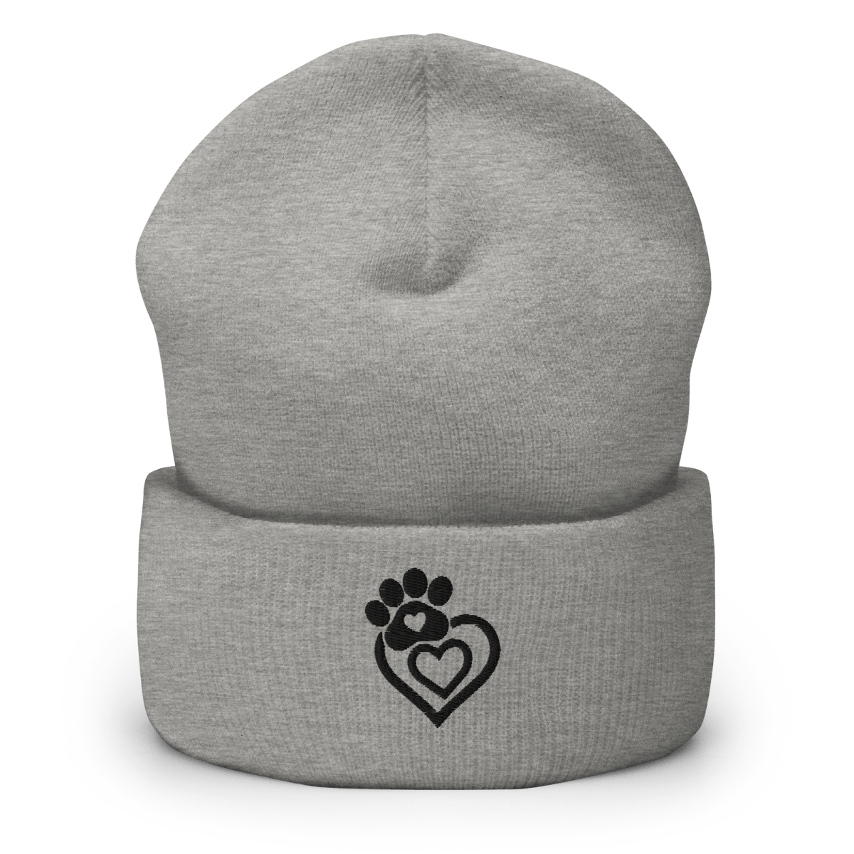 Paw and Heart Connection - Cuffed Beanie - Cuffed Beanie - Speak Up 4 Paws