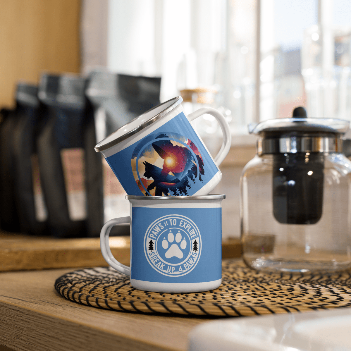 Companion Hues - Enamel Mug | 12 oz. - Enamel Mug - Speak Up 4 Paws