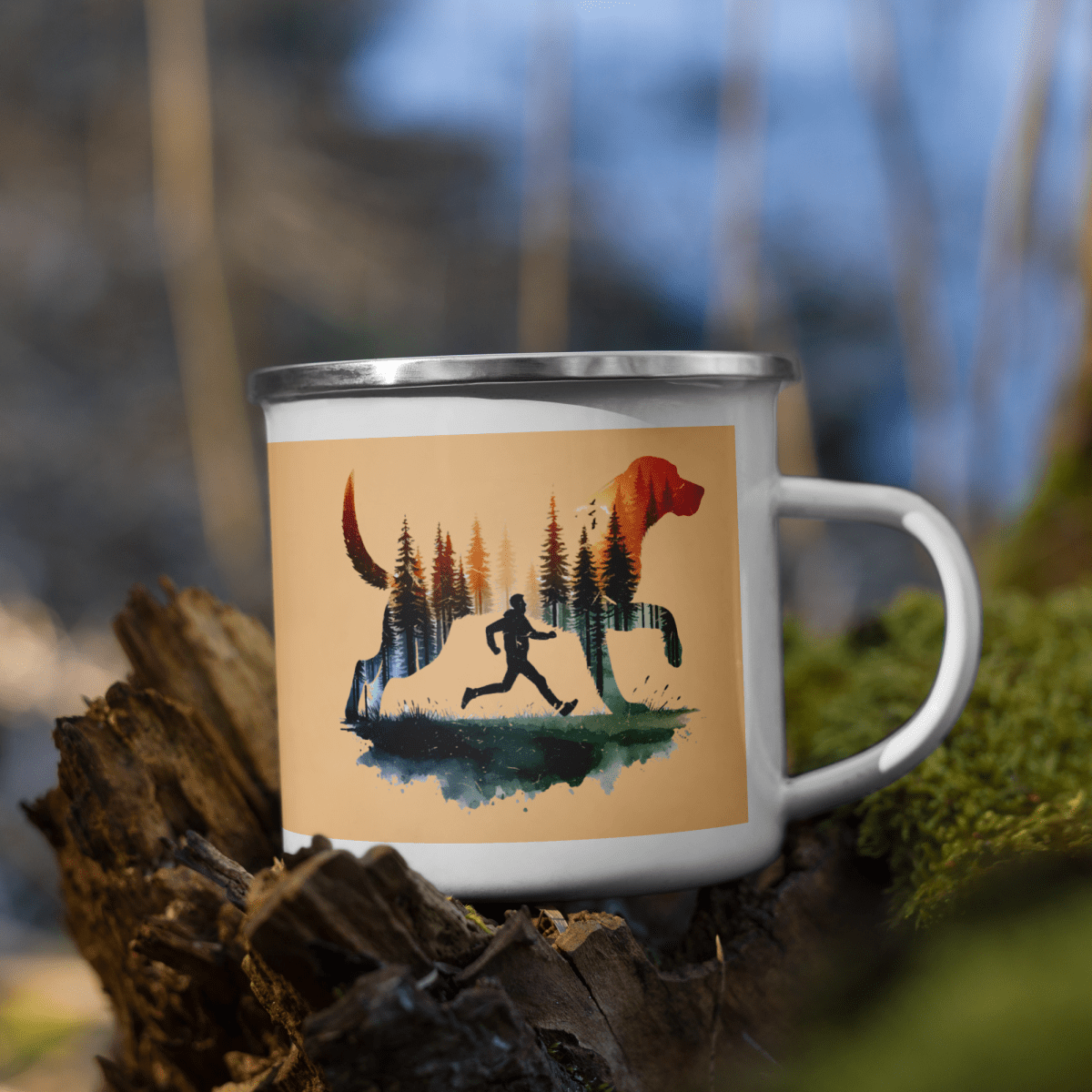 Forest Spirit - Enamel Mug | 12 oz. - Enamel Mug - Speak Up 4 Paws