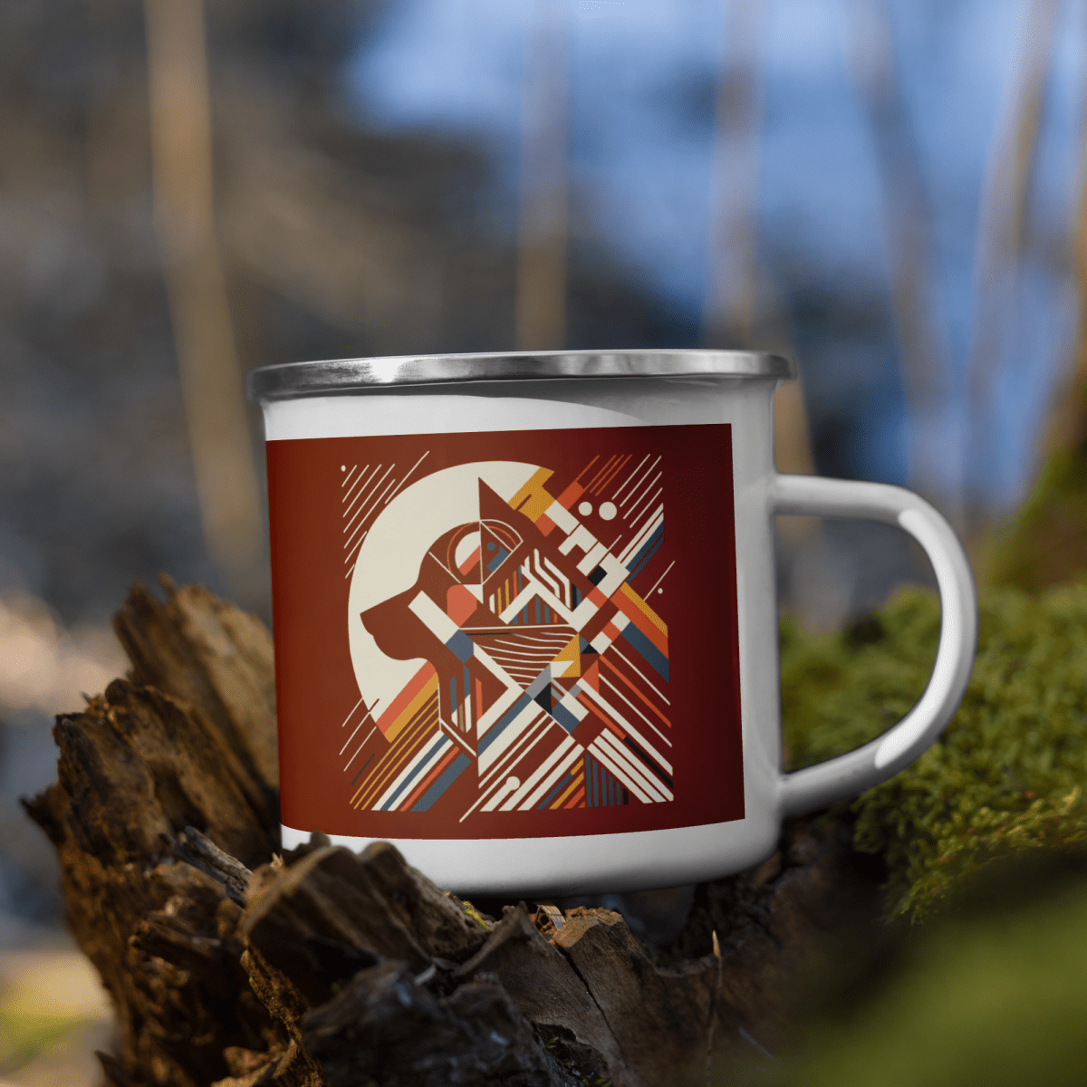 Majestic Form - Enamel Mug | 12 oz. - Enamel Mug - Speak Up 4 Paws