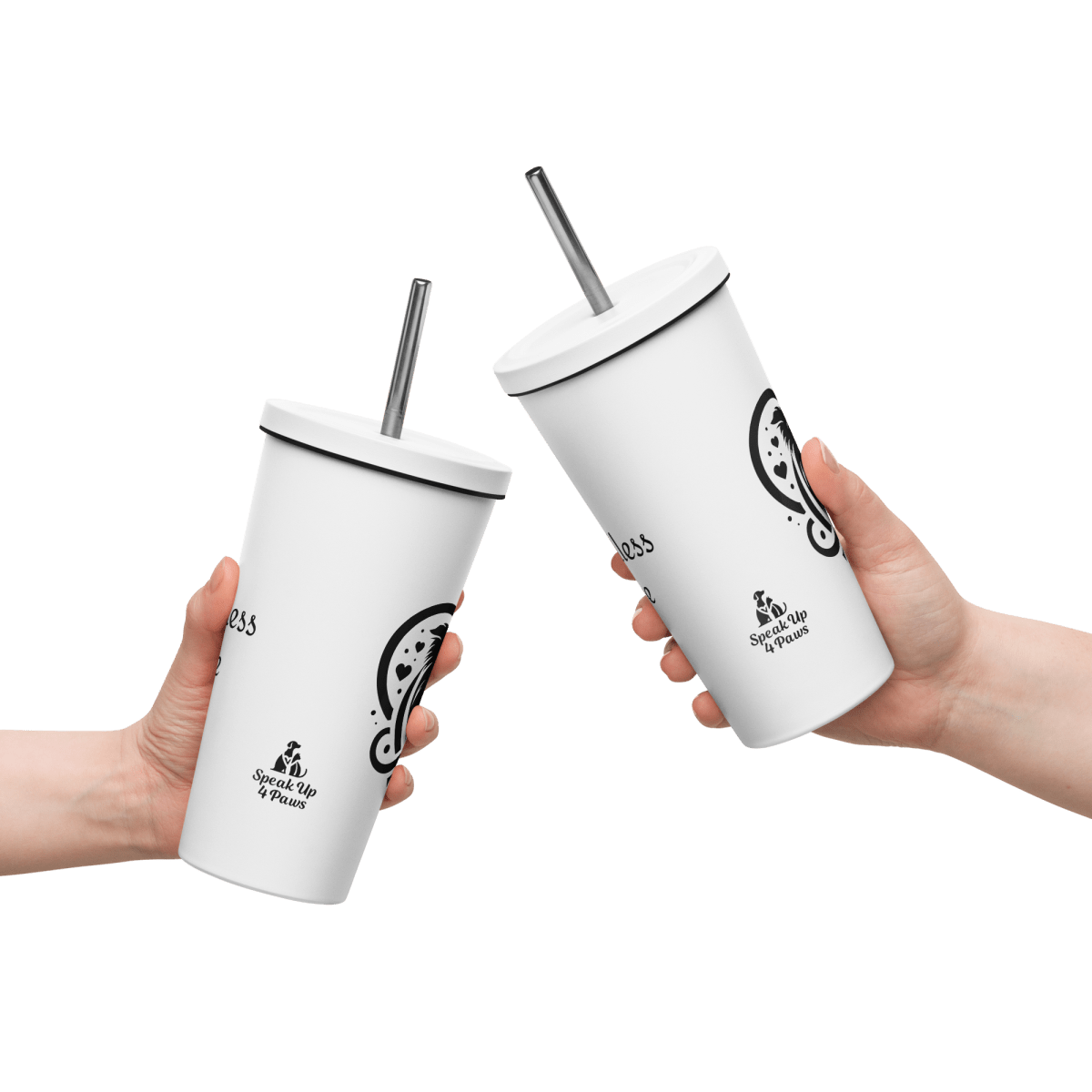 Boundless Love - Straw and Paws Tumbler - Straw Tumbler - Speak Up 4 Paws