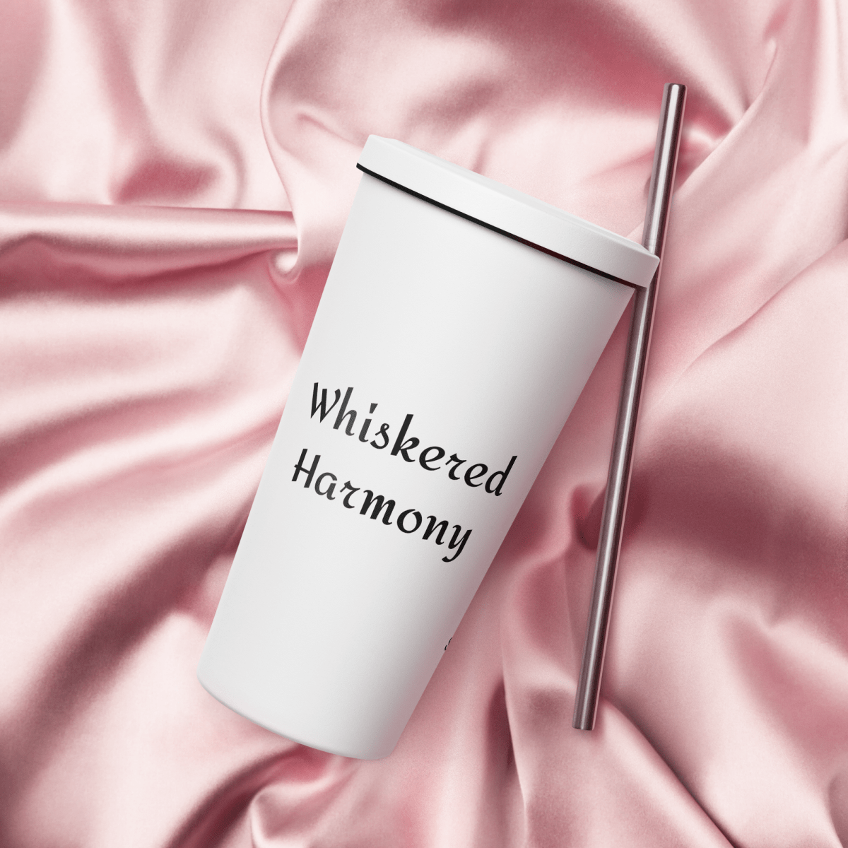 Whiskered Harmony - Straw and Paws Tumbler - Straw Tumbler - Speak Up 4 Paws