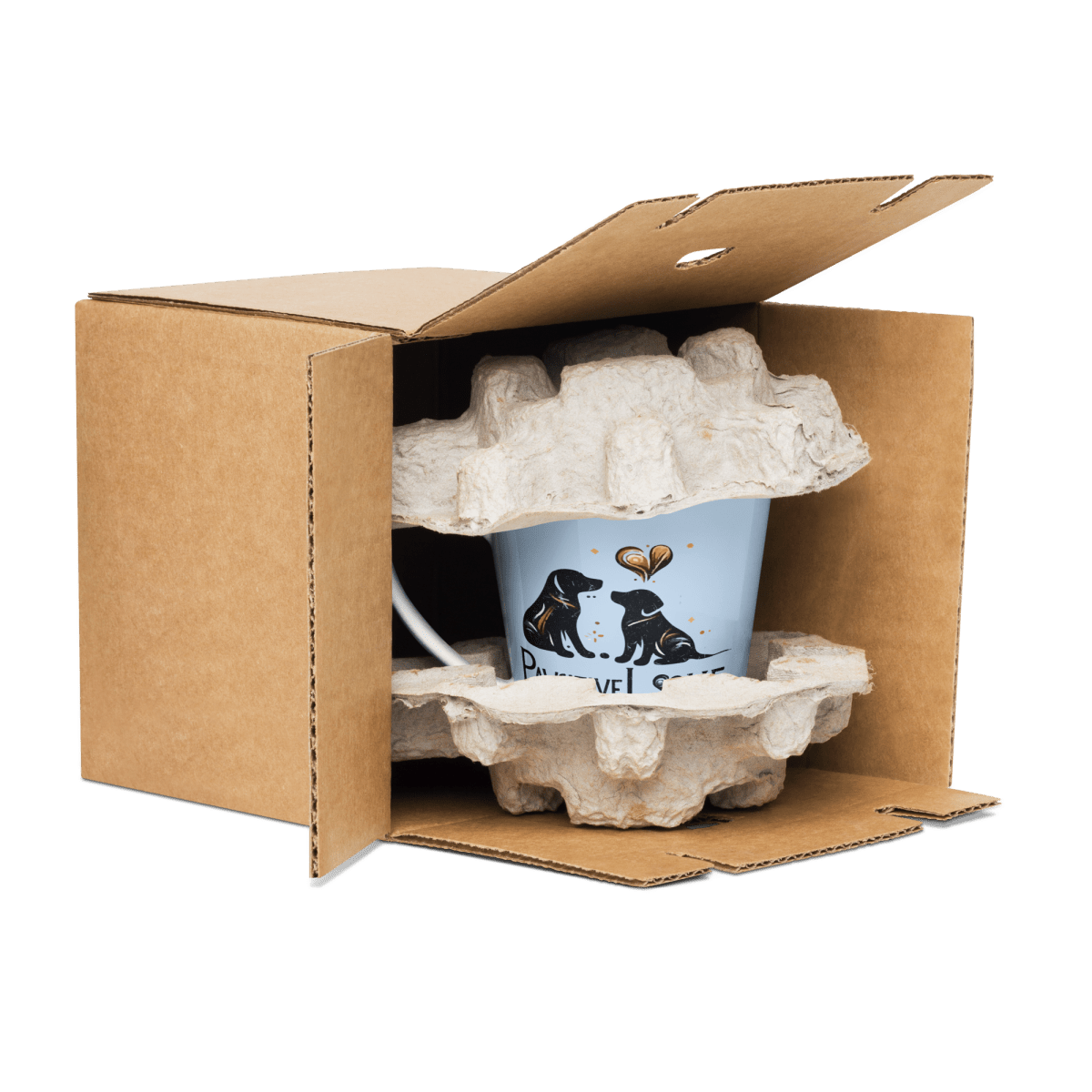 Heart Swirl Duo - Latte Mug | 12 oz. - Latte Mug - Speak Up 4 Paws