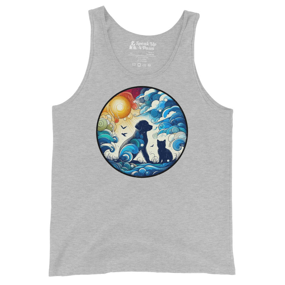 Sun - Kissed Bond - Unisex Tank Top - Unisex Tank Top - Speak Up 4 Paws