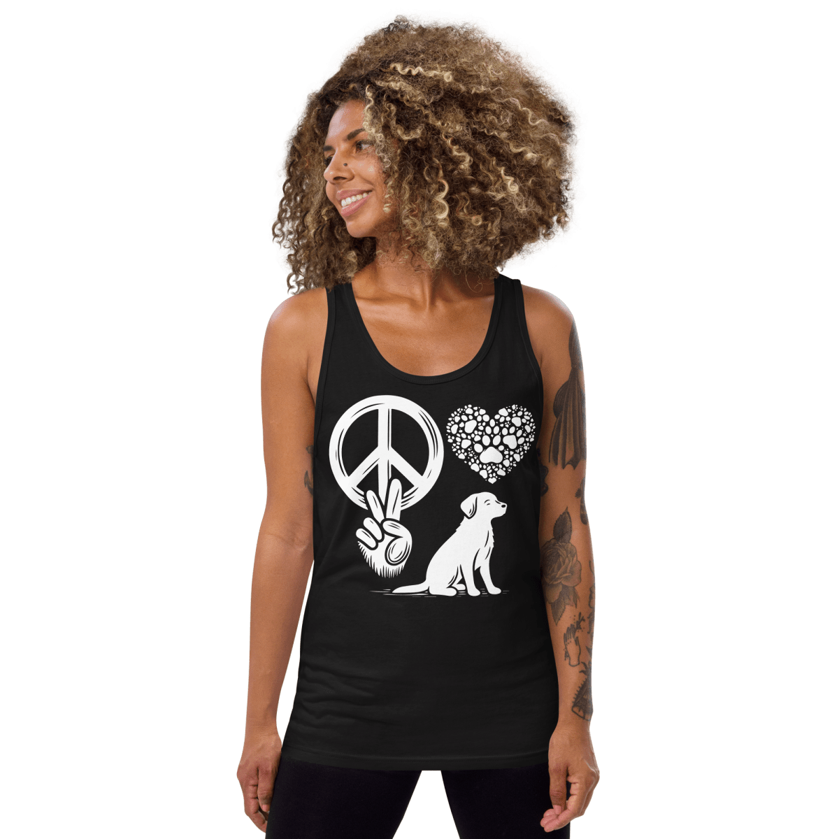 Peaceful Paws - Unisex Tank Top - Unisex Tank Top - Speak Up 4 Paws