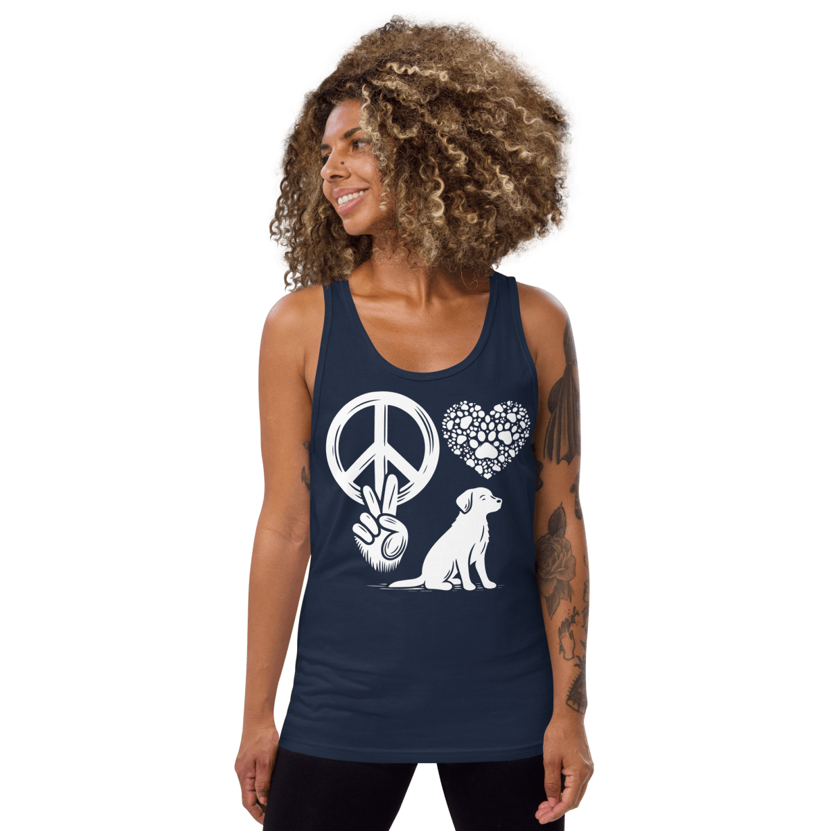 Peaceful Paws - Unisex Tank Top - Unisex Tank Top - Speak Up 4 Paws