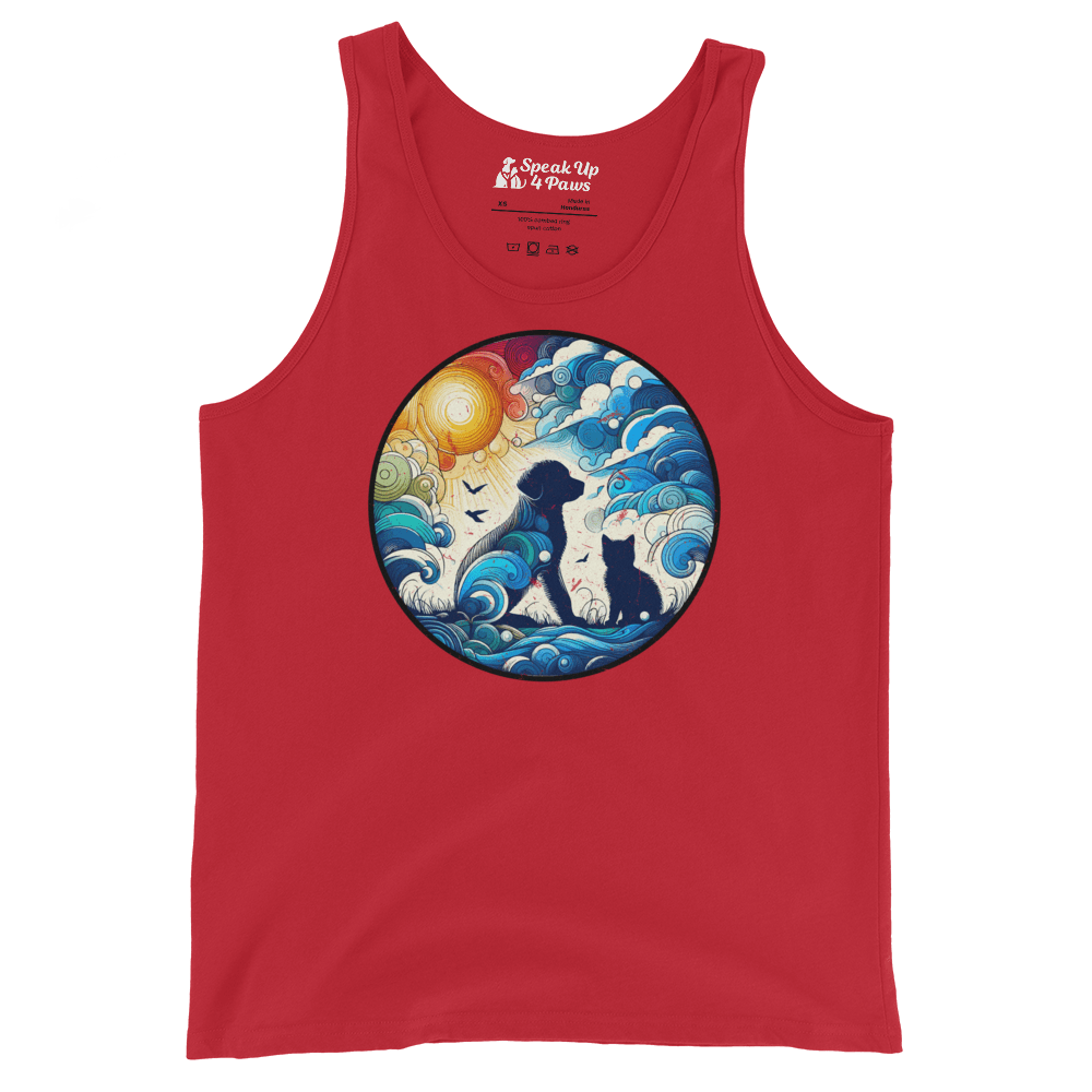 Sun - Kissed Bond - Unisex Tank Top - Unisex Tank Top - Speak Up 4 Paws