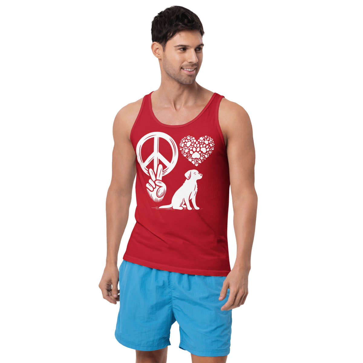 Peaceful Paws - Unisex Tank Top - Unisex Tank Top - Speak Up 4 Paws