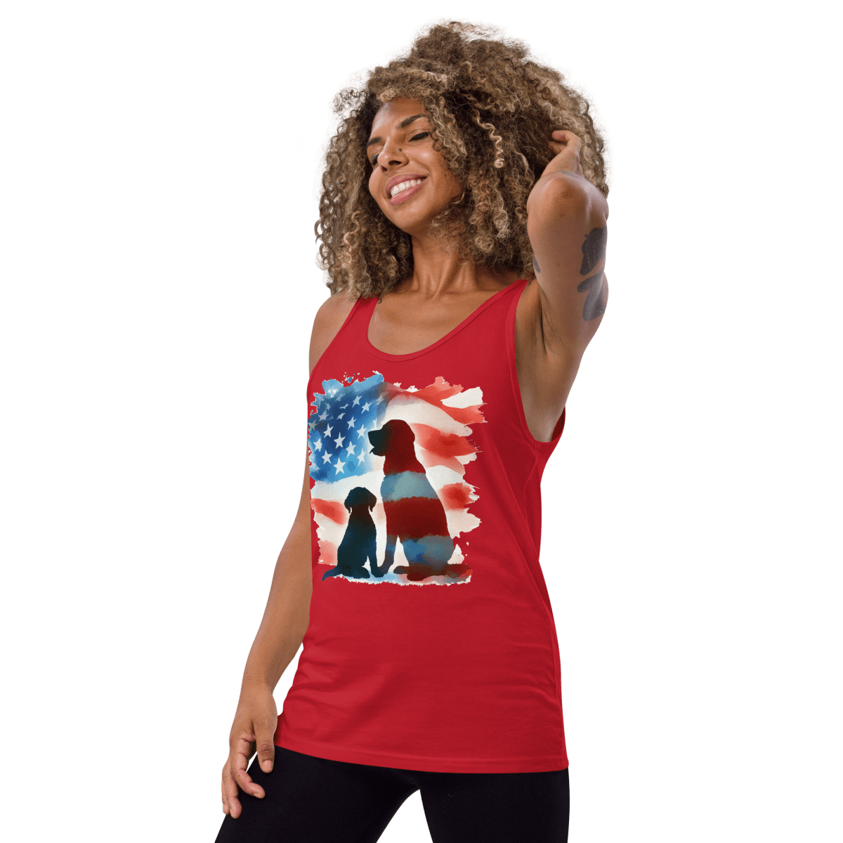 Patriotic Dreams - Unisex Tank Top - Unisex Tank Top - Speak Up 4 Paws