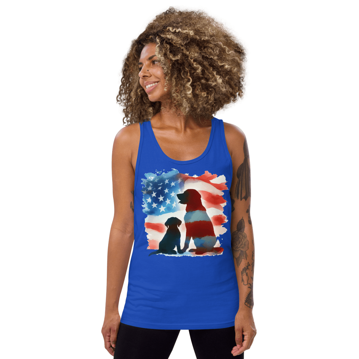 Patriotic Dreams - Unisex Tank Top - Unisex Tank Top - Speak Up 4 Paws