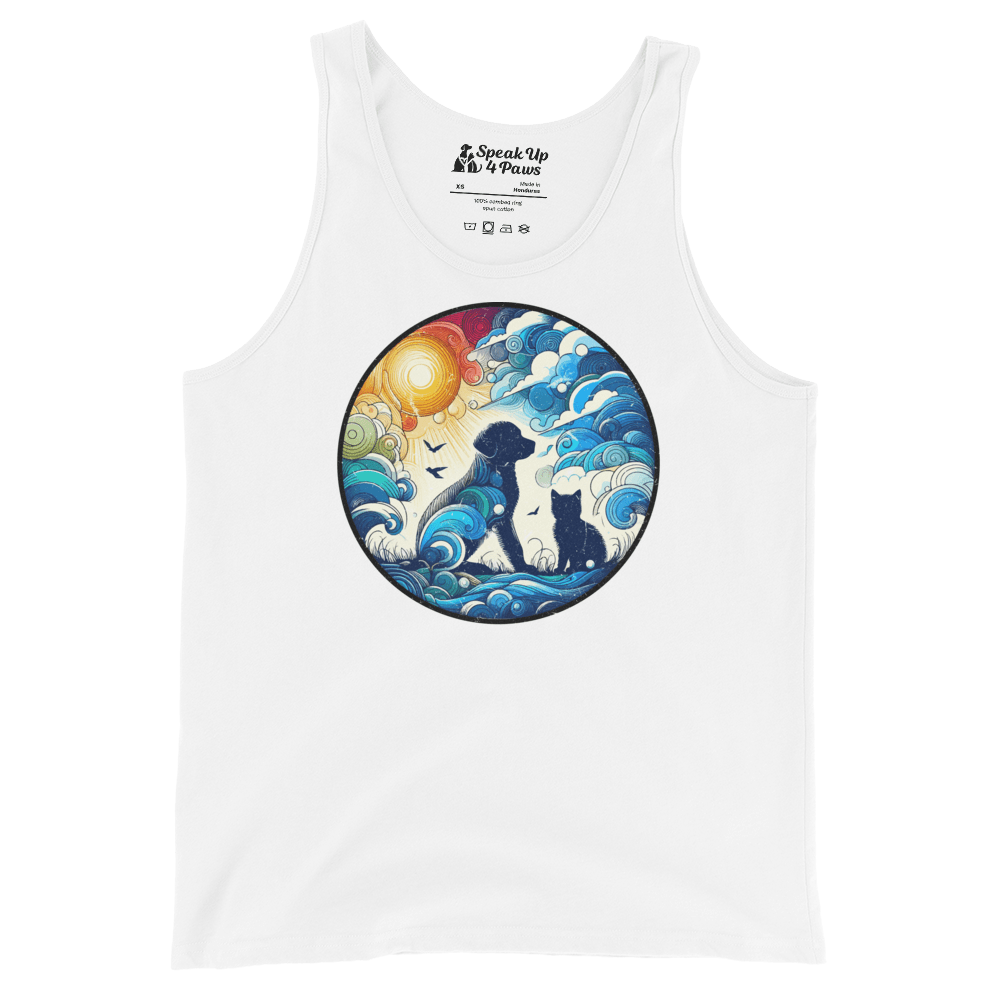 Sun - Kissed Bond - Unisex Tank Top - Unisex Tank Top - Speak Up 4 Paws