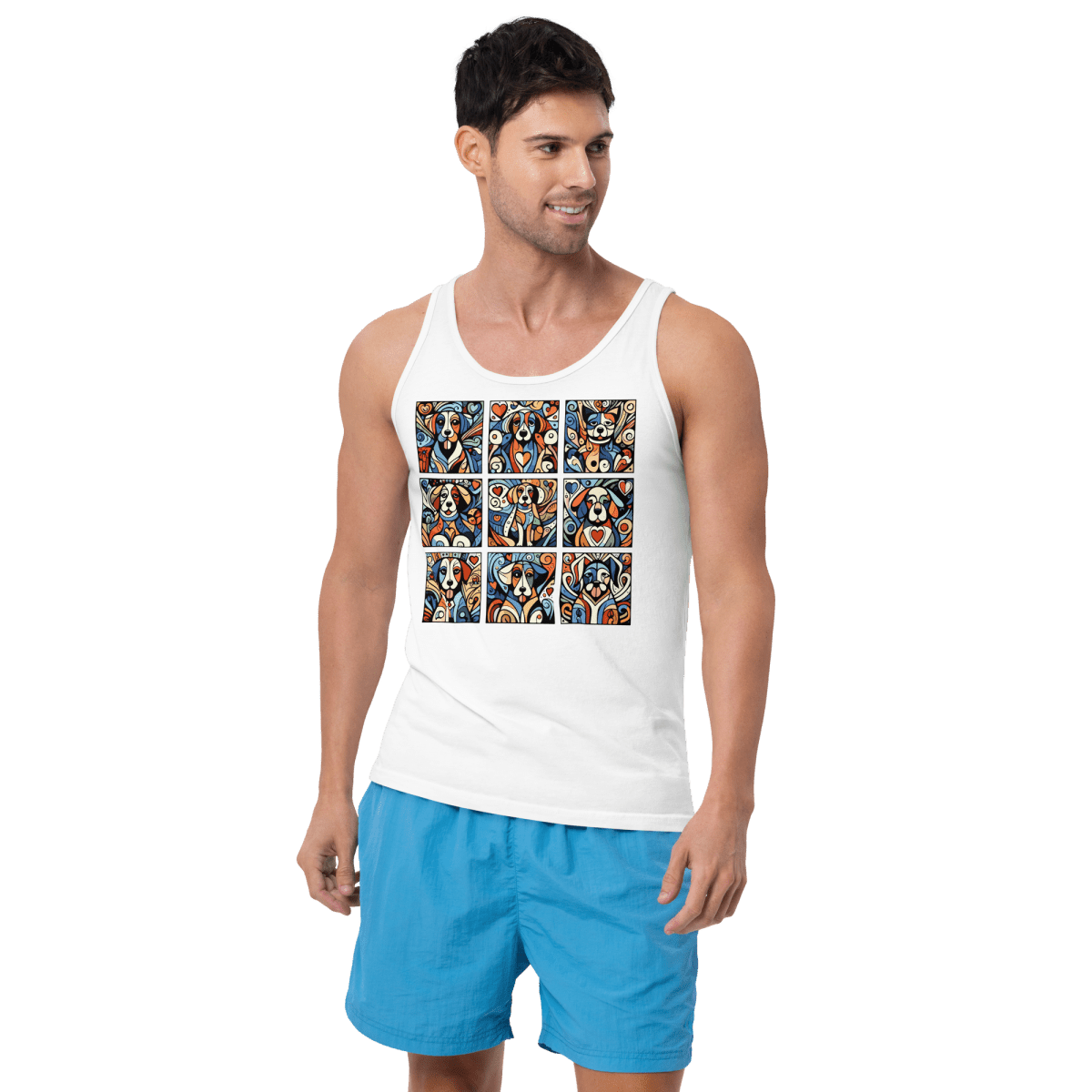 Artful Canines - Unisex Tank Top - Unisex Tank Top - Speak Up 4 Paws
