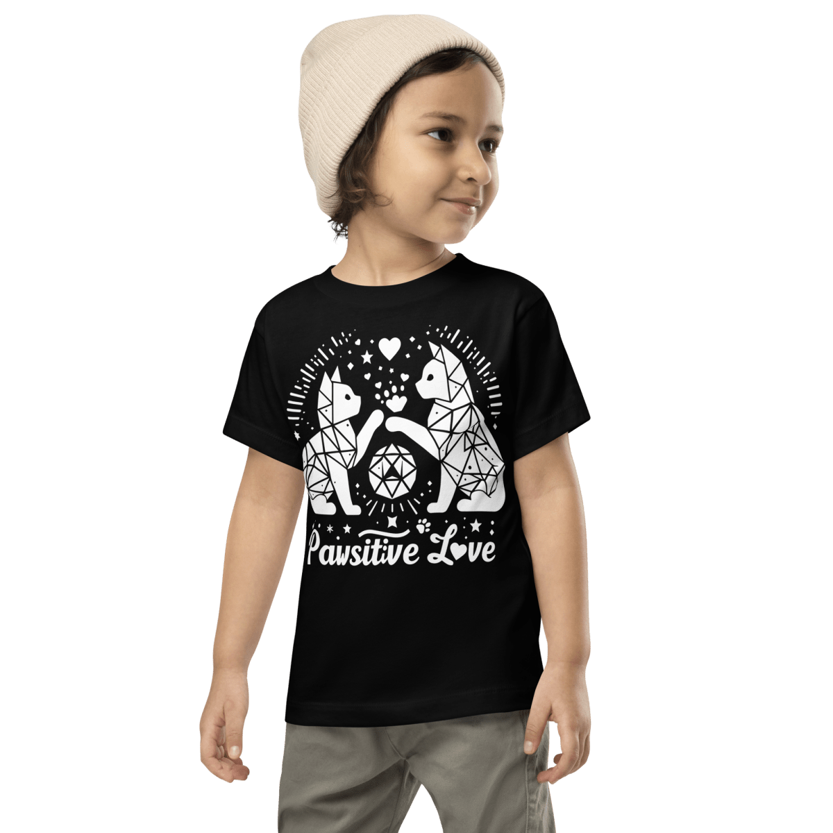 Geometric Whisker Play - Toddler Tee - Toddler Tee - Speak Up 4 Paws