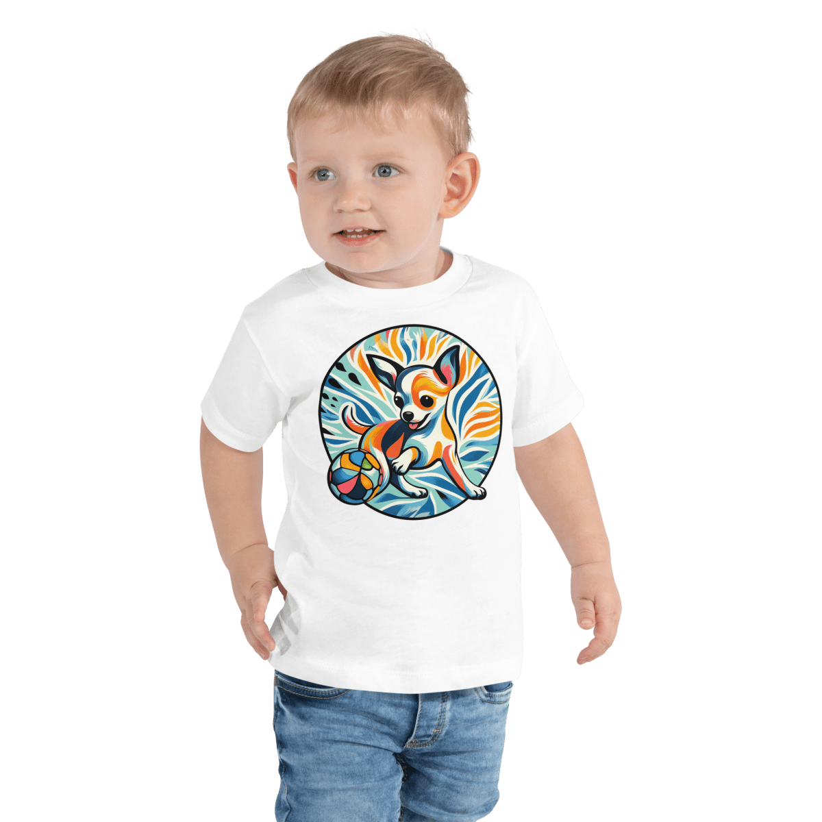 Chihuahuas Playful Dance - Toddler Tee - Toddler Tee - Speak Up 4 Paws