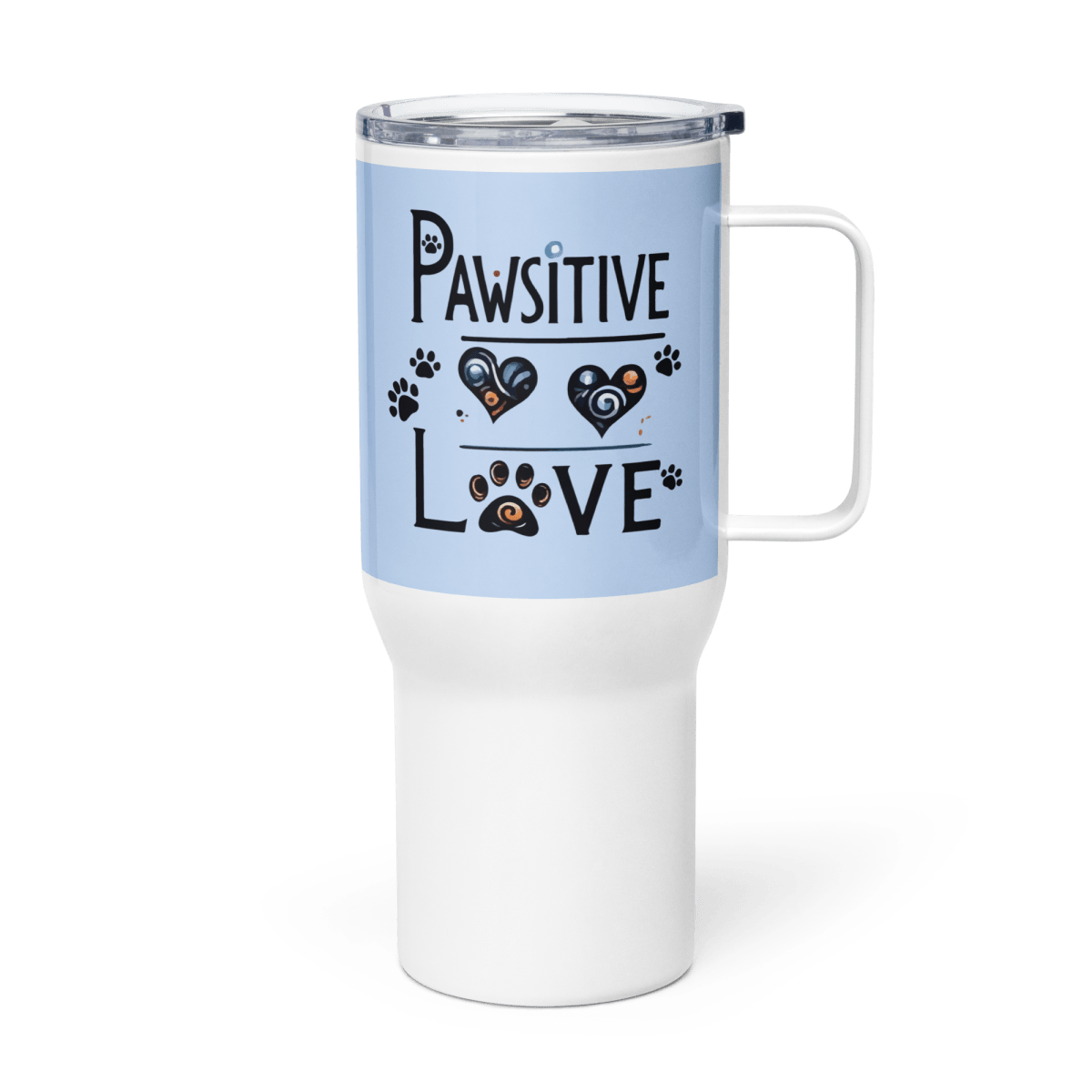 Pawsitive Love - "Unleash the Love!" - TrailMate Tumbler (Color: Hawkes Blue) - Travel Mug - Speak Up 4 Paws