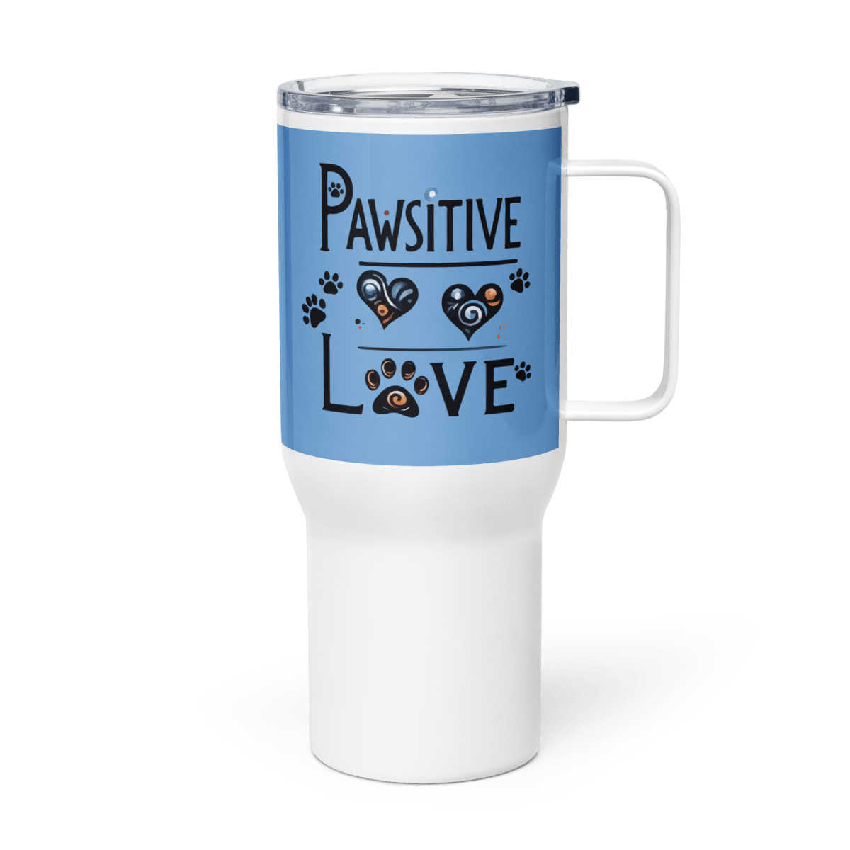Pawsitive Love - "Unleash the Love!" - TrailMate Tumbler (Color: Jordy Blue) - Travel Mug - Speak Up 4 Paws