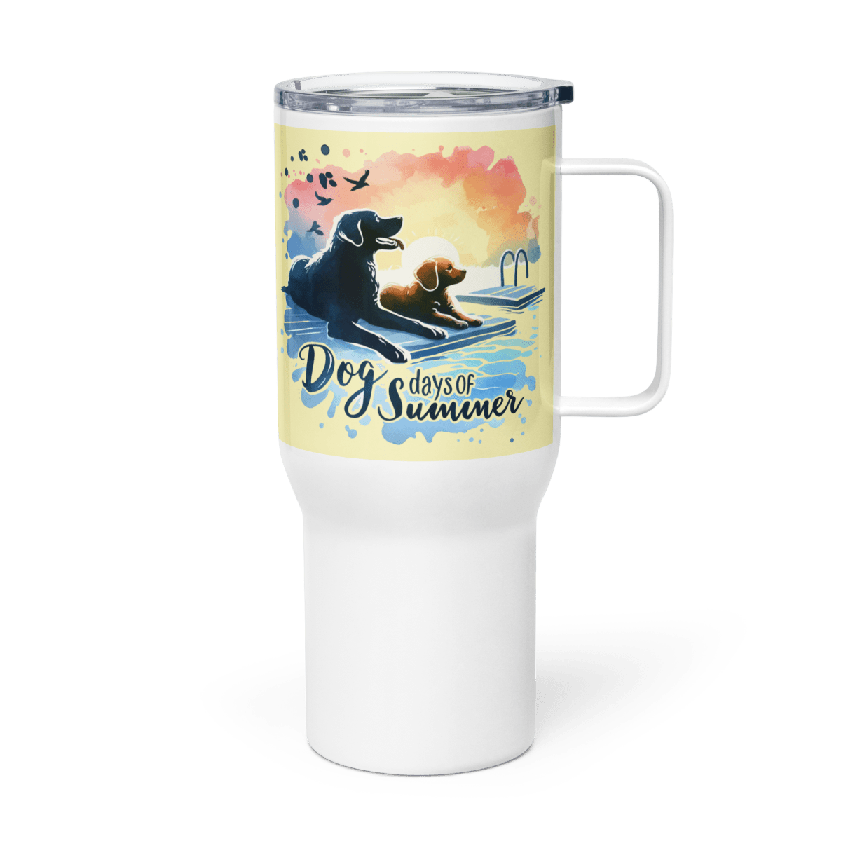 Summer Bond - "Paws, Peace & Summer Days!" - TrailMate Tumbler (Color: Cumulus) - Travel Mug - Speak Up 4 Paws