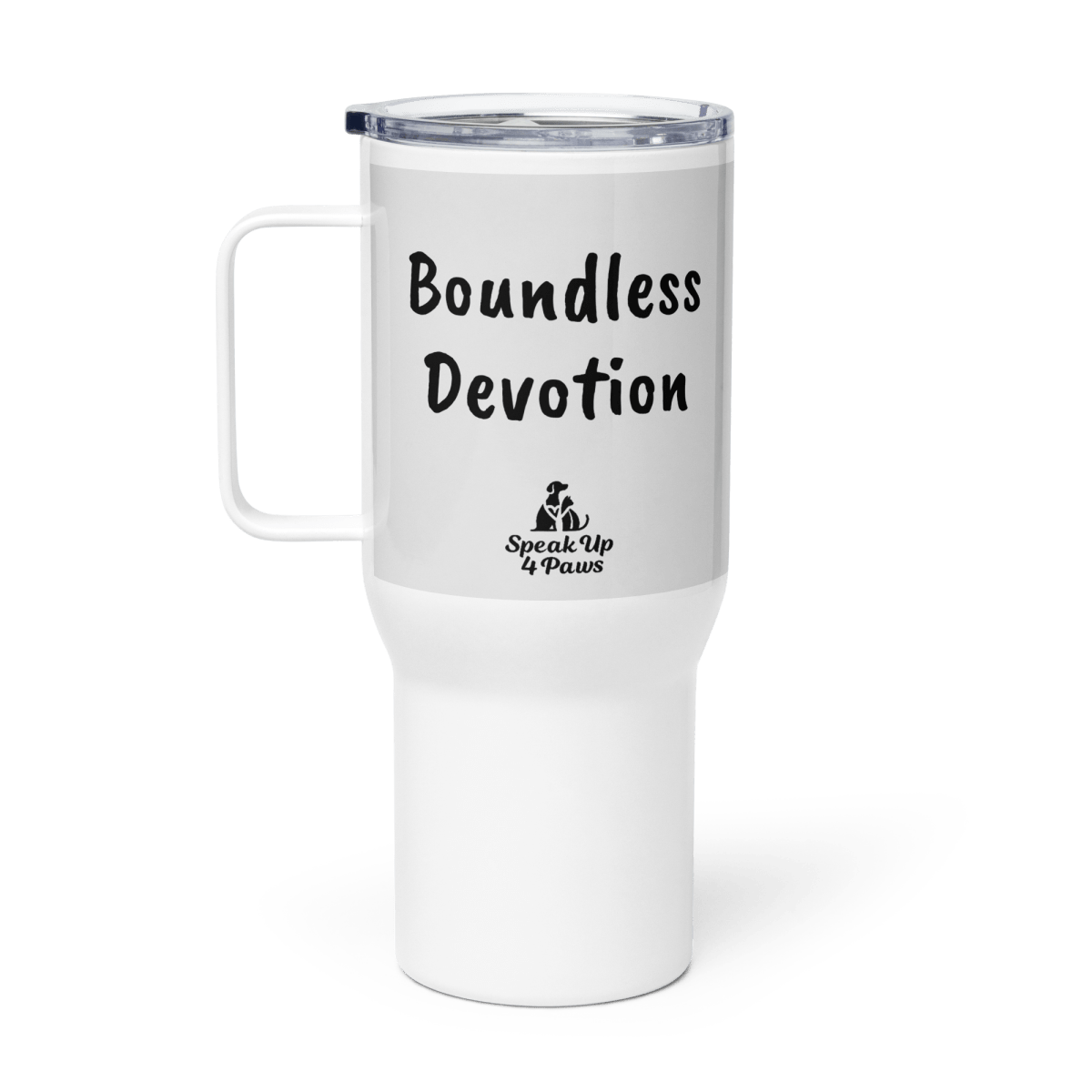 Boundless Devotion - "Boundless Devotion" - TrailMate Tumbler (Color: Whisper) - Travel Mug - Speak Up 4 Paws