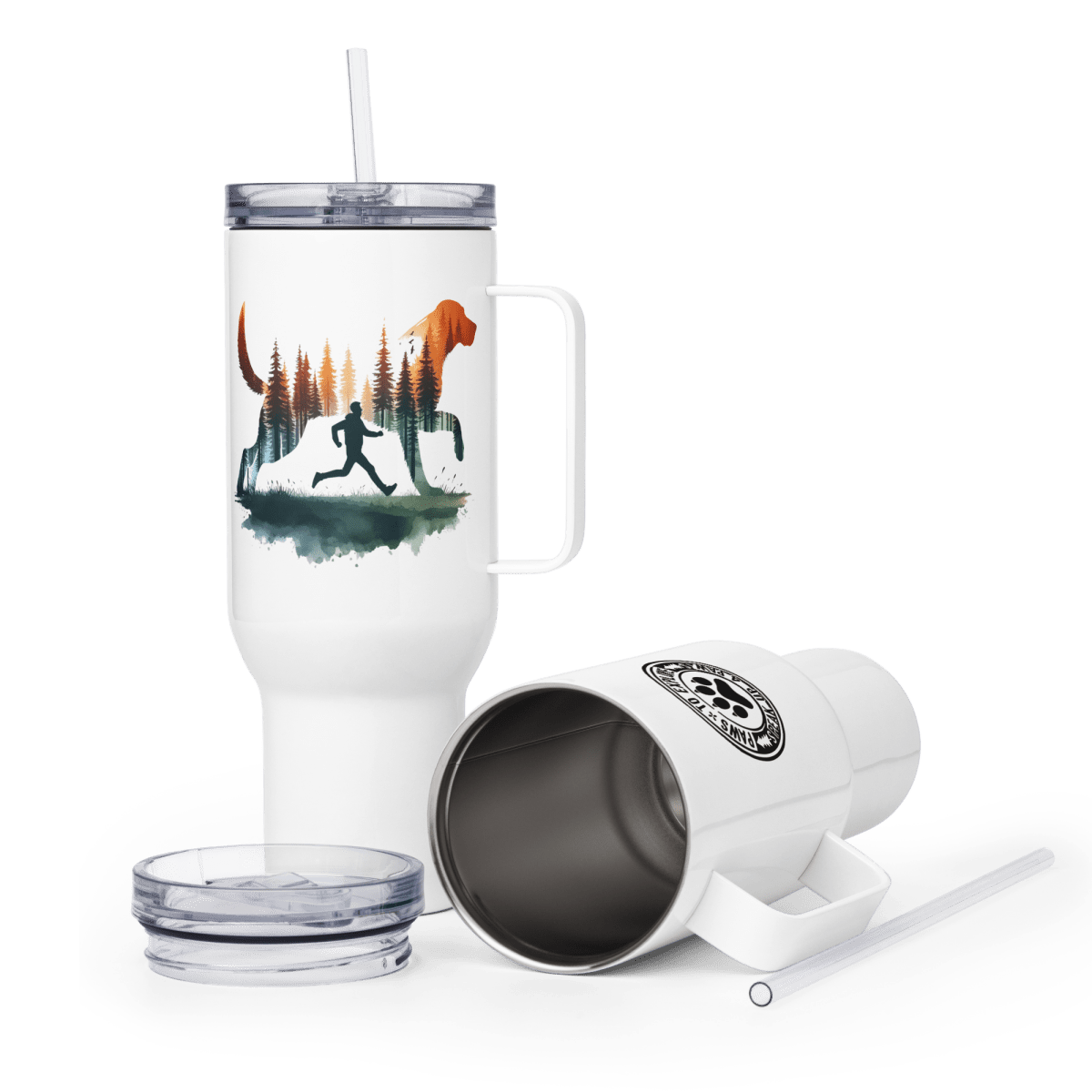 Forest Spirit - Pawfect Journey Mug (25 oz & 40 oz) - Travel Mug - Speak Up 4 Paws