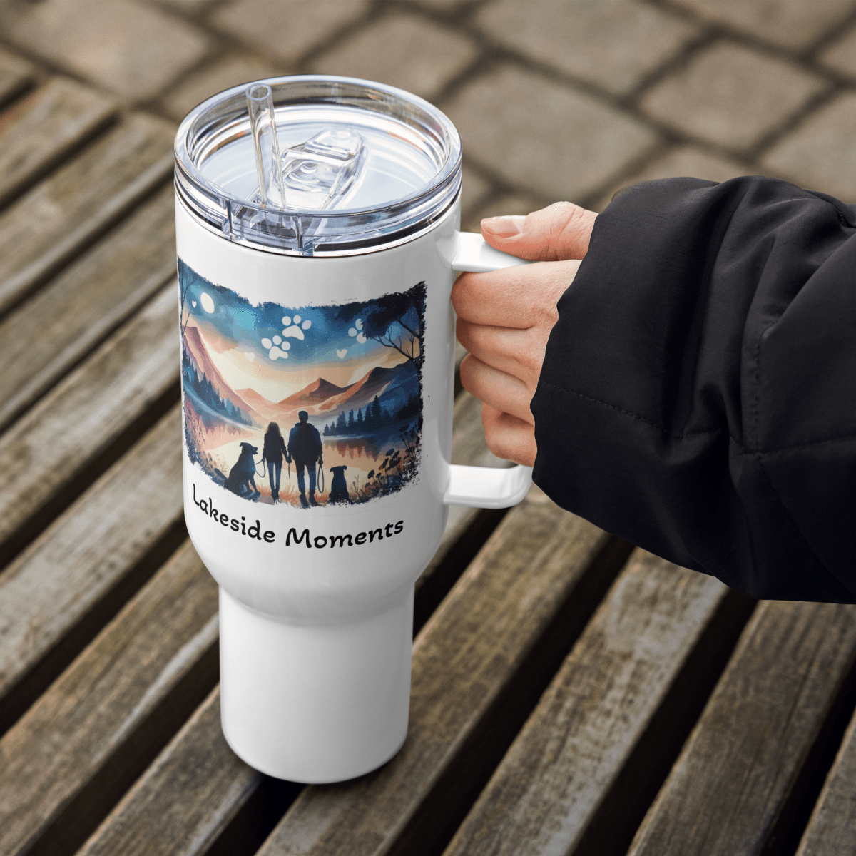Lakeside Moments - Pawfect Journey Mug (25 oz & 40 oz) - Travel Mug - Speak Up 4 Paws