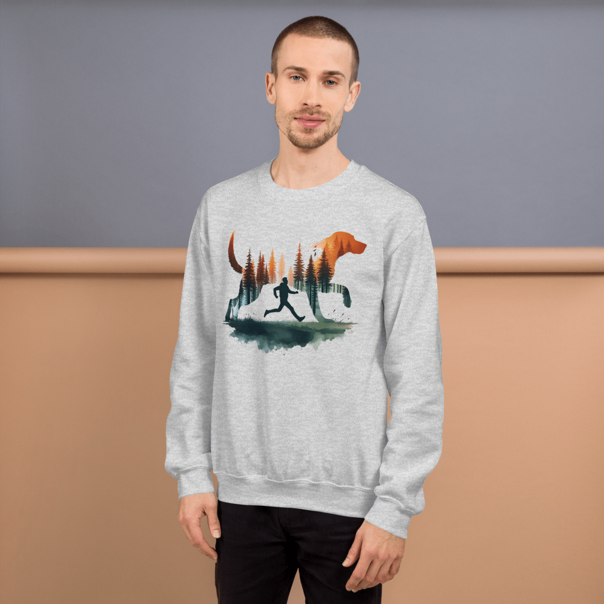 Forest Spirit - Sweatshirt | COLORS: LightBlue, Sport Grey, Sand, Ash - Preshrunk Sweatshirt - Speak Up 4 Paws