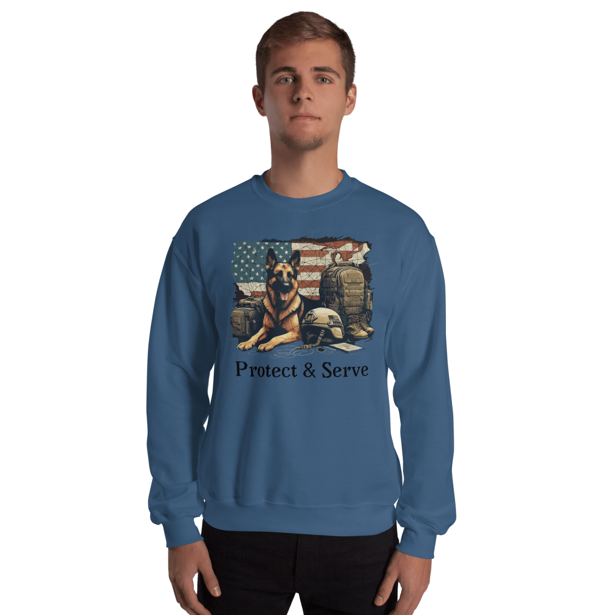 Sentinel of Valor - Preshrunk Sweatshirt - Preshrunk Sweatshirt - Speak Up 4 Paws