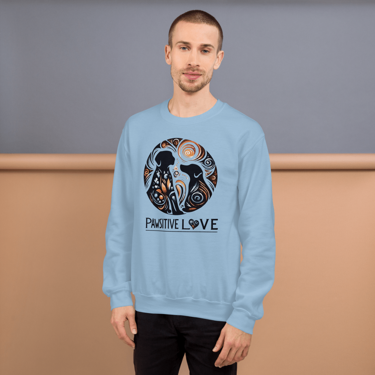 Swirl of Pawsitivity - Preshrunk Sweatshirt - Preshrunk Sweatshirt - Speak Up 4 Paws