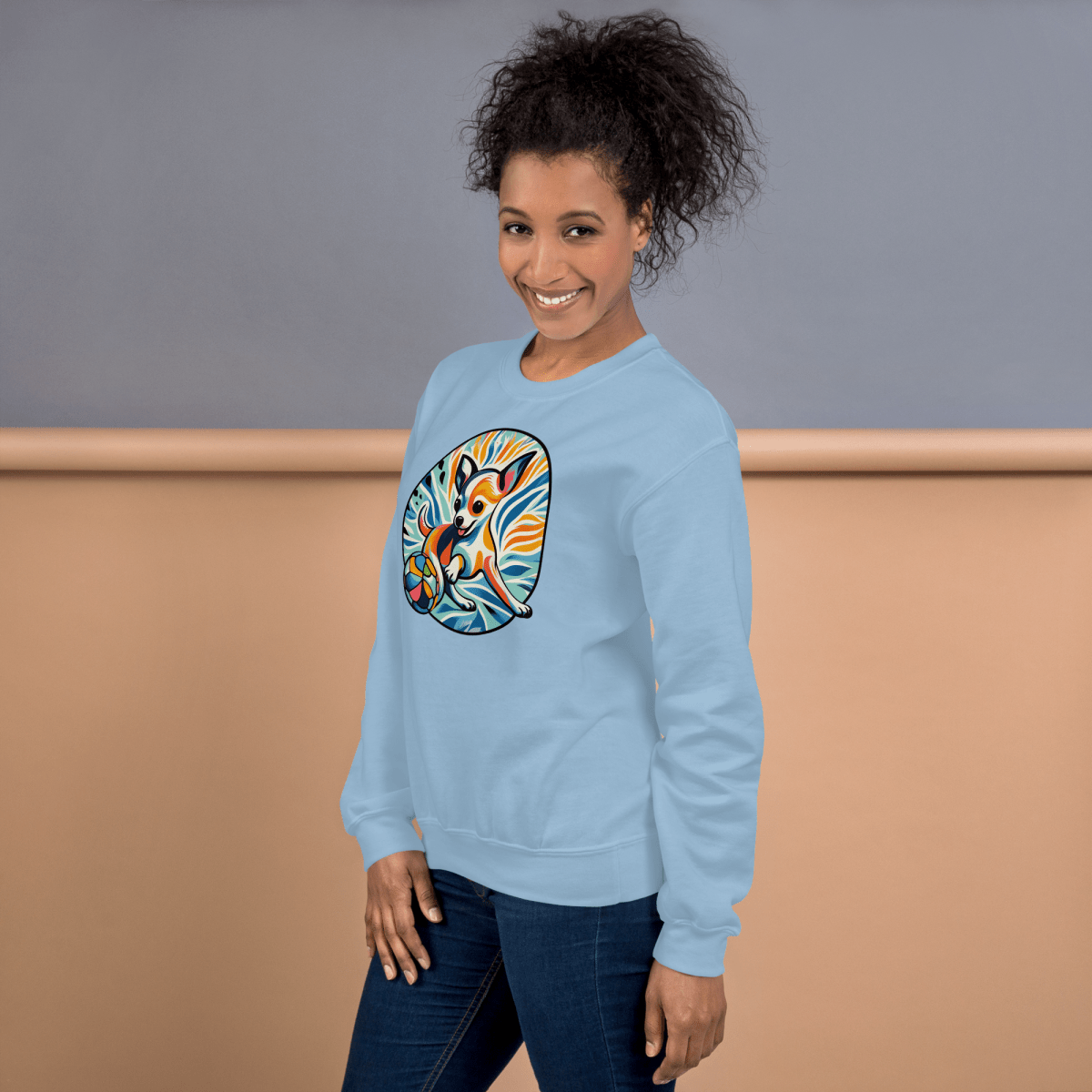 Chihuahuas Playful Dance - Preshrunk Sweatshirt - Preshrunk Sweatshirt - Speak Up 4 Paws